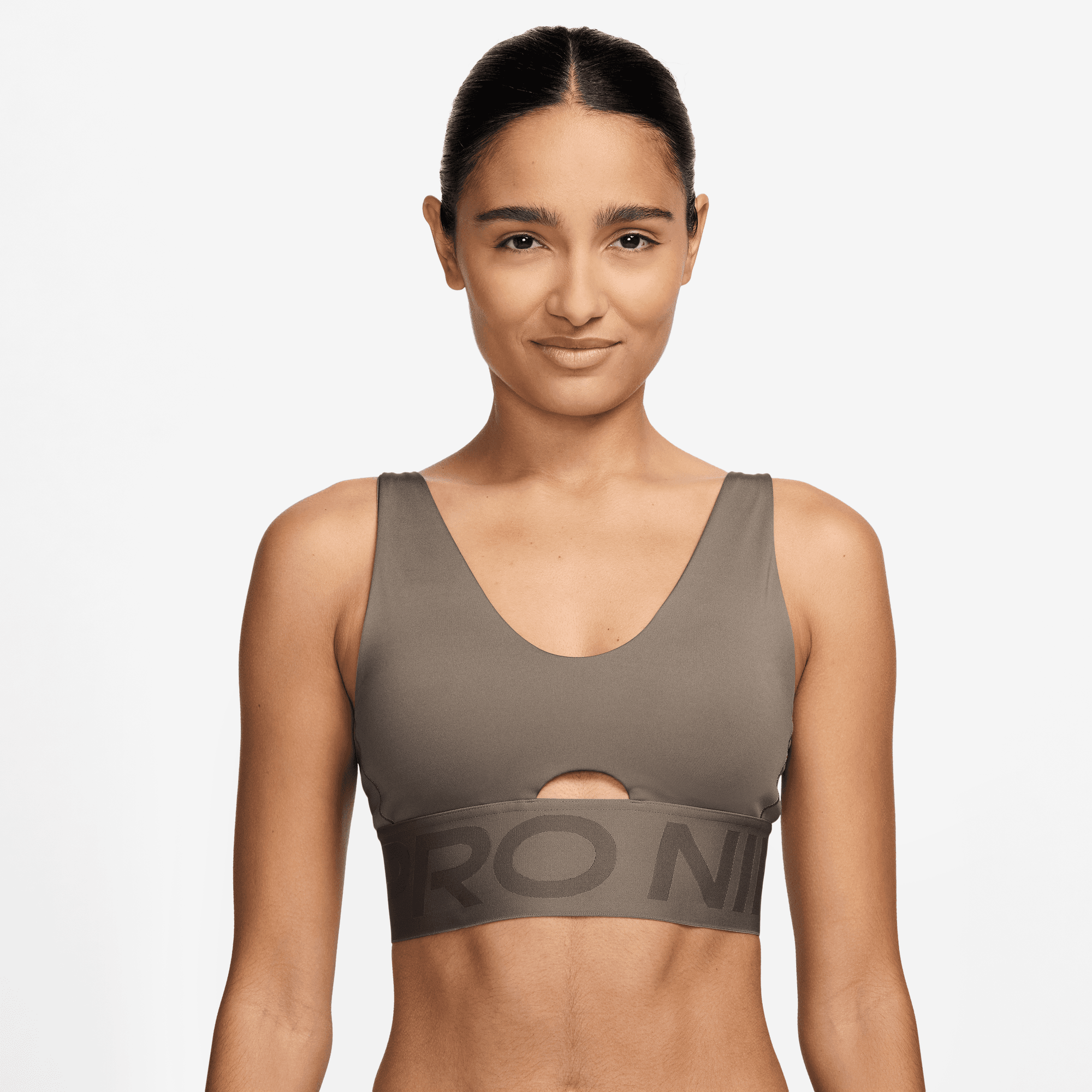 NIKE PRO INDY PLUNGE WOMEN'S MEDIUM-SUPPORT PADDED SPORTS BRA