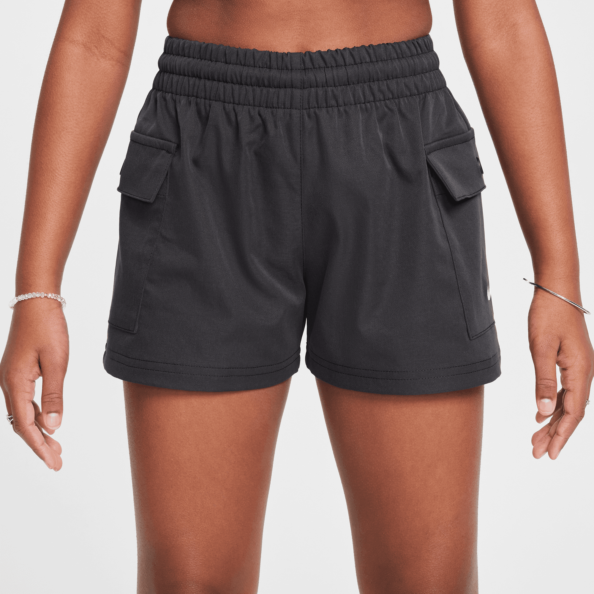 NIKE SPORTSWEAR GIRLS' WOVEN CARGO SHORTS