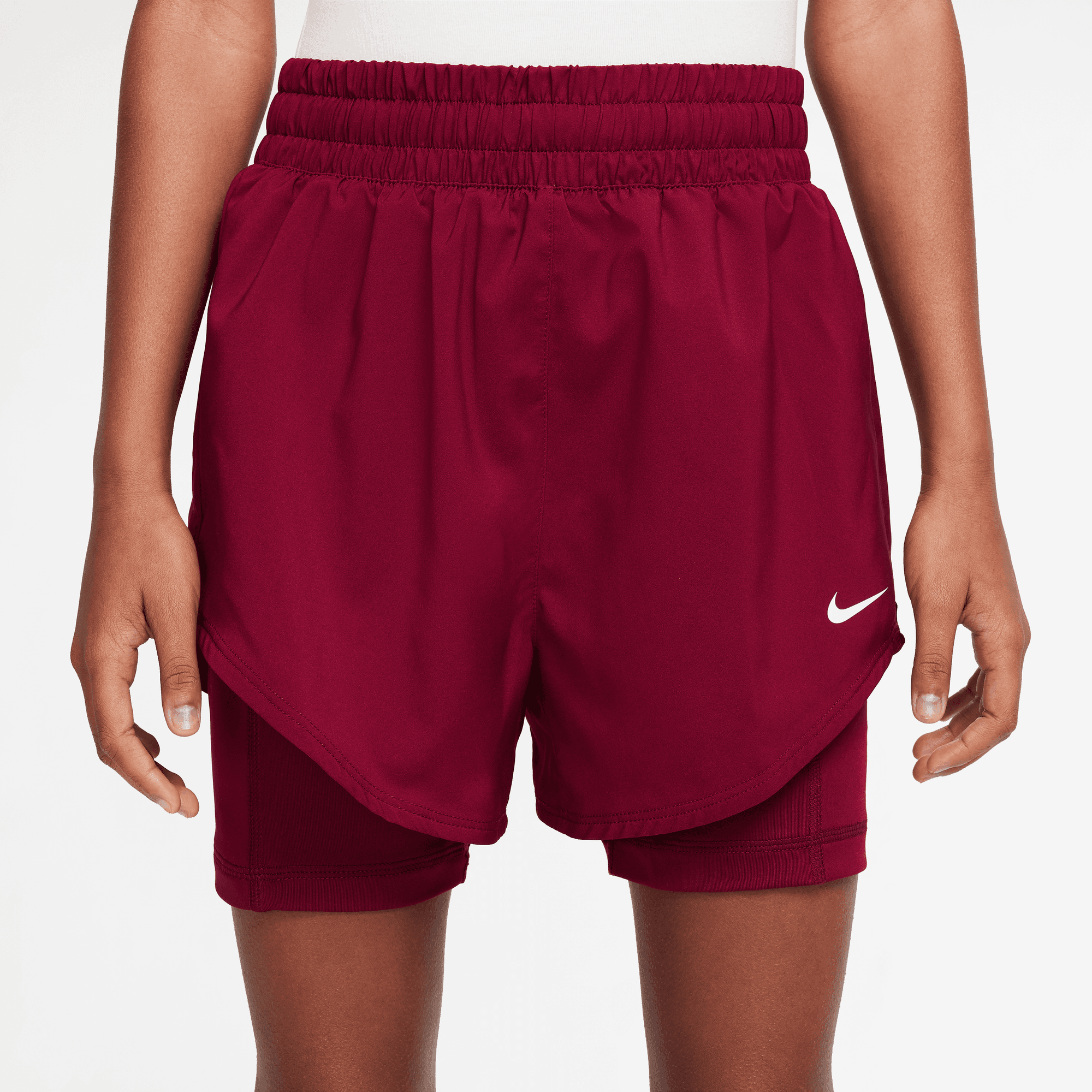 NIKE ONE GIRLS' DRI-FIT 3" 2-IN-1 SHORTS