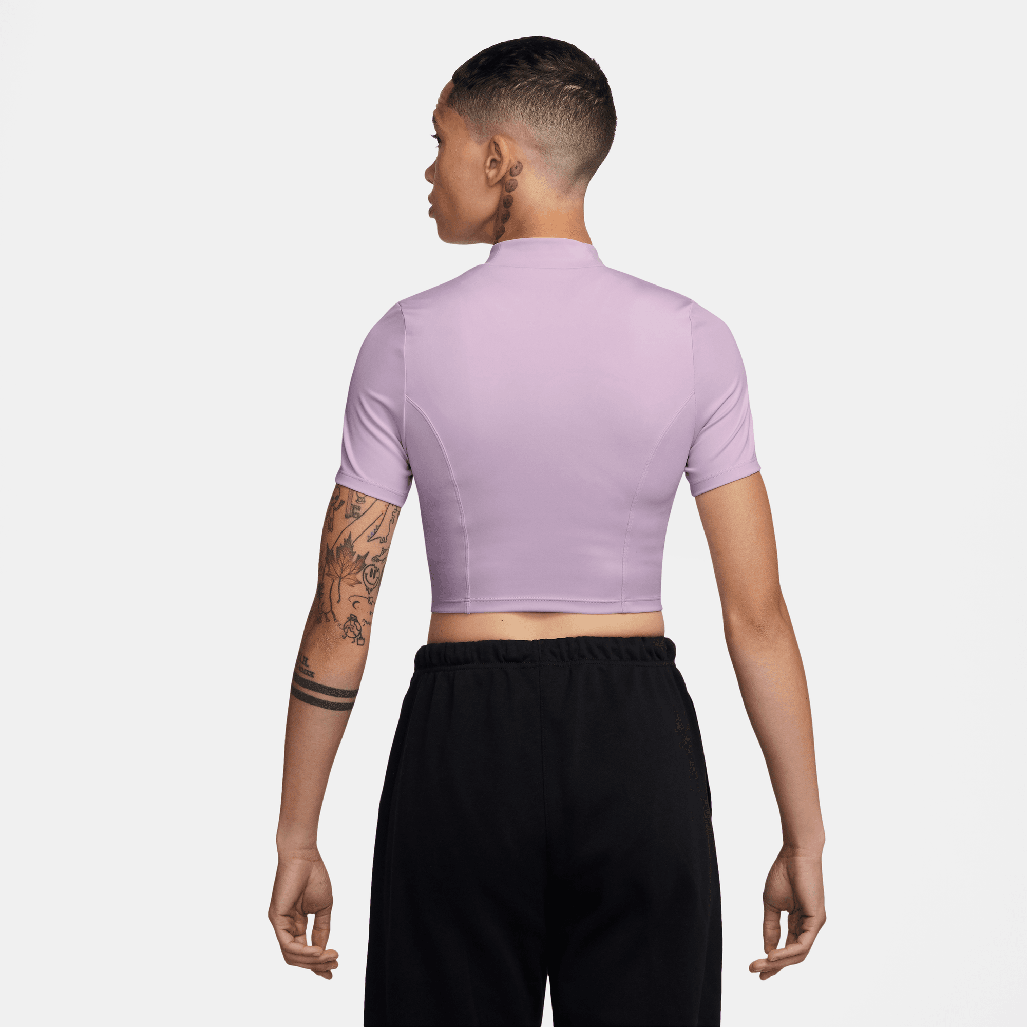 JORDAN WOMEN'S SHORT-SLEEVE KNIT CROP TOP