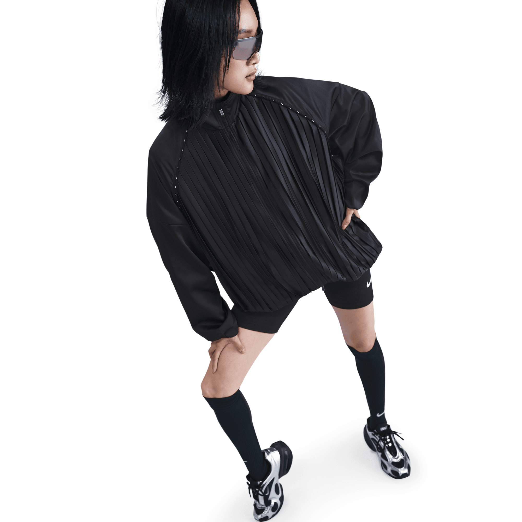 NIKE SPORTSWEAR COLLECTION WOMEN'S PLEATED TRACK JACKET