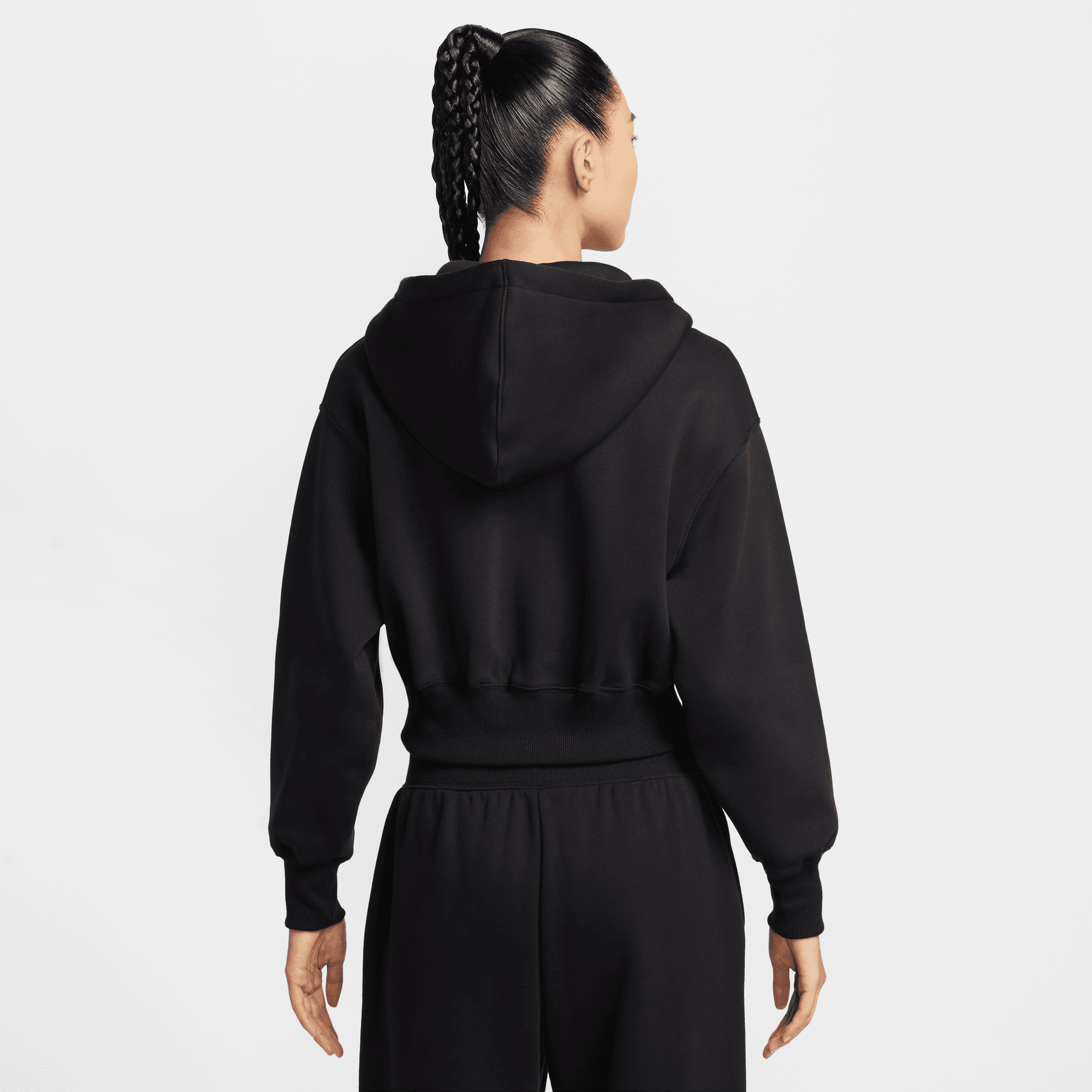 NIKE SPORTSWEAR PHOENIX FLEECE WOMEN'S LOOSE CROPPED FULL-ZIP HOODIE