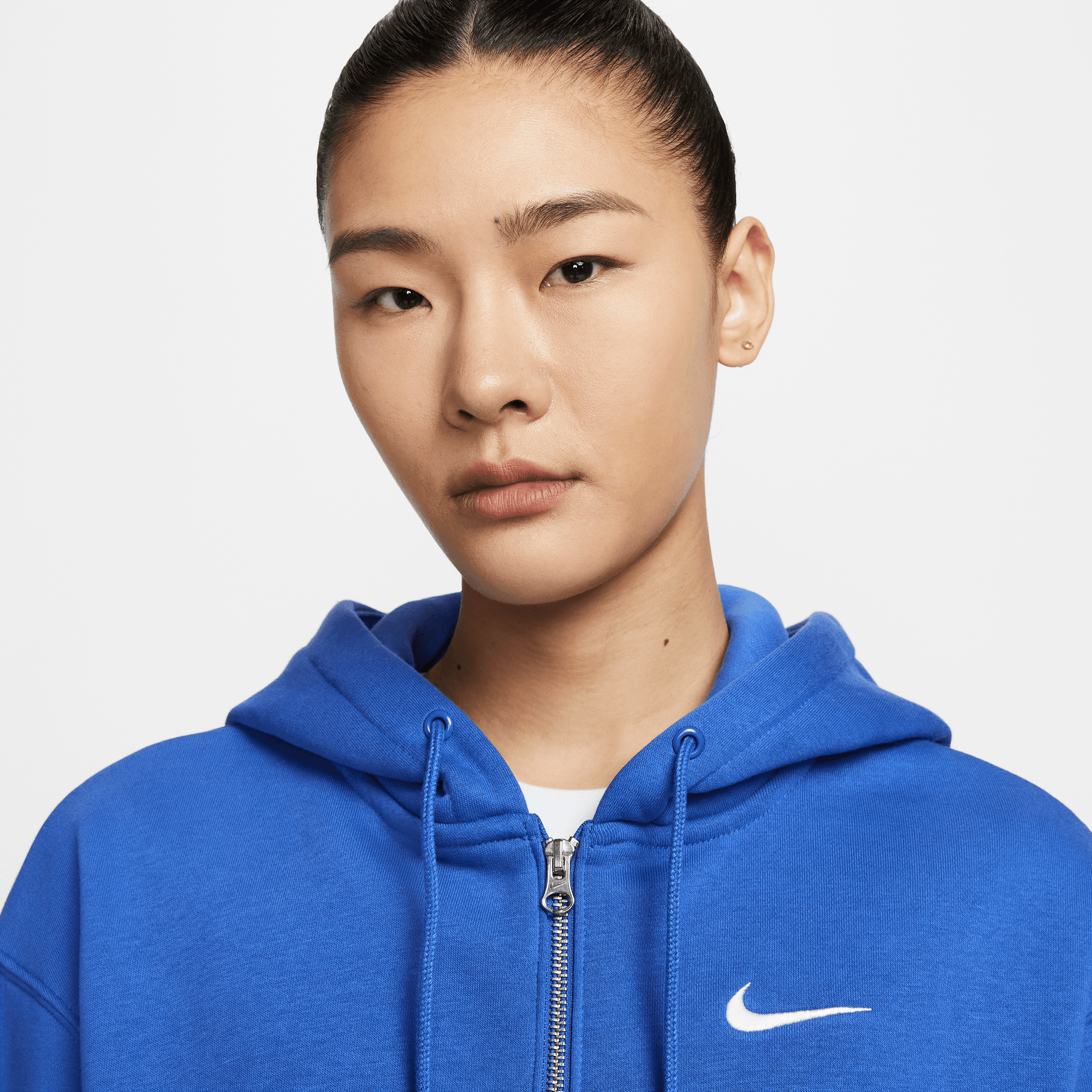 NIKE SPORTSWEAR PHOENIX FLEECE WOMEN'S LOOSE CROPPED FULL-ZIP HOODIE