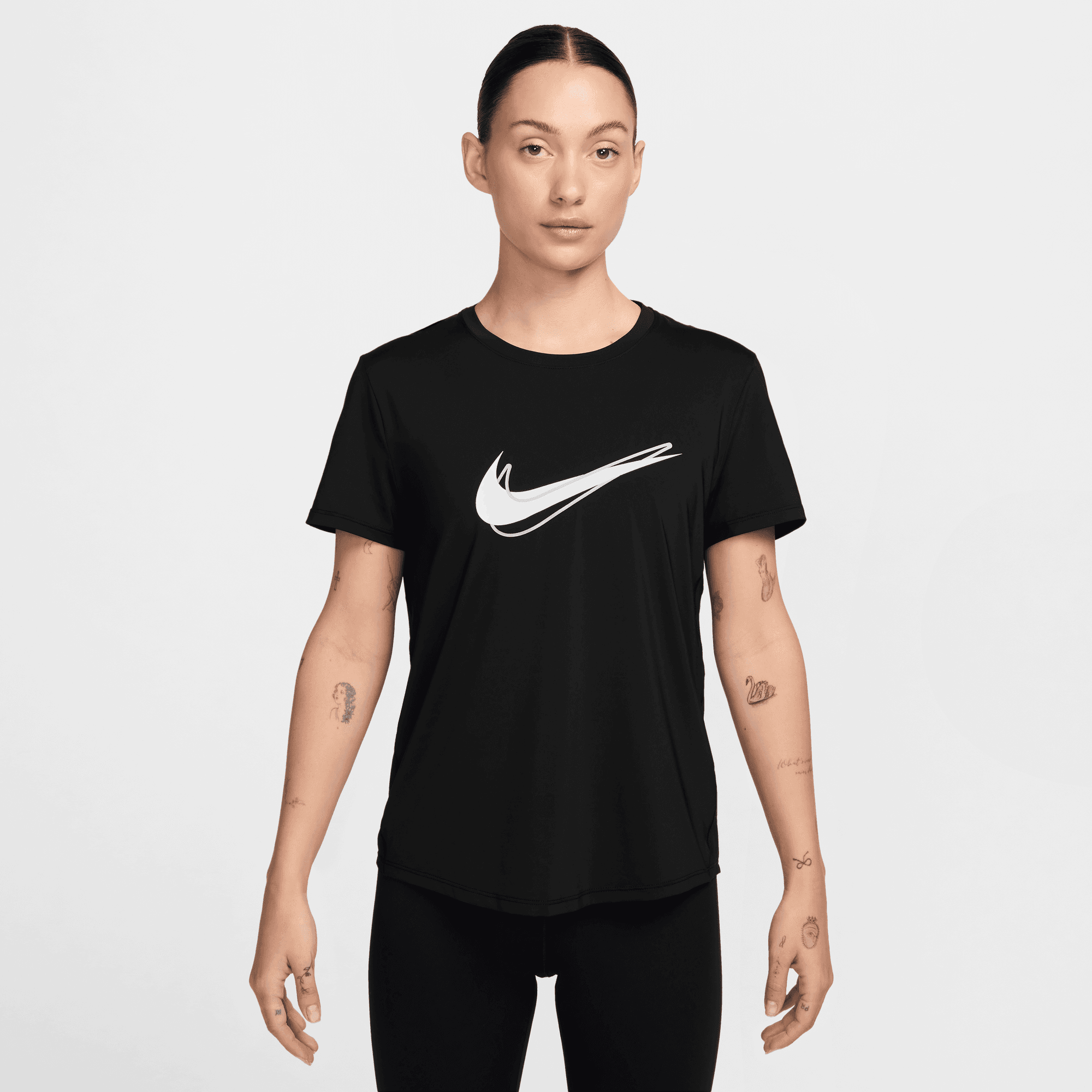 NIKE ONE SWOOSH WOMEN'S DRI-FIT SHORT-SLEEVE RUNNING TOP