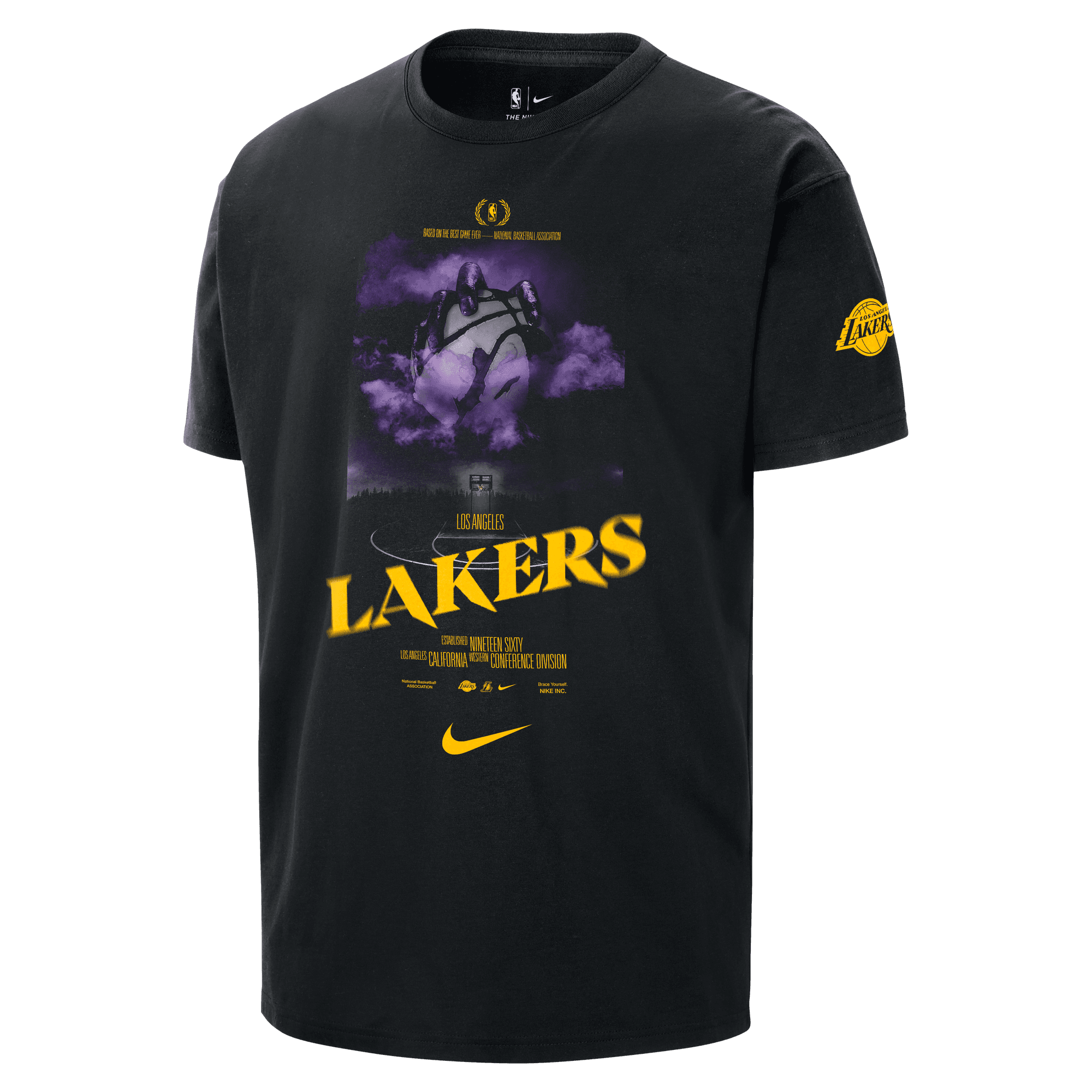 LOS ANGELES LAKERS COURTSIDE MEN'S NIKE NBA T-SHIRT