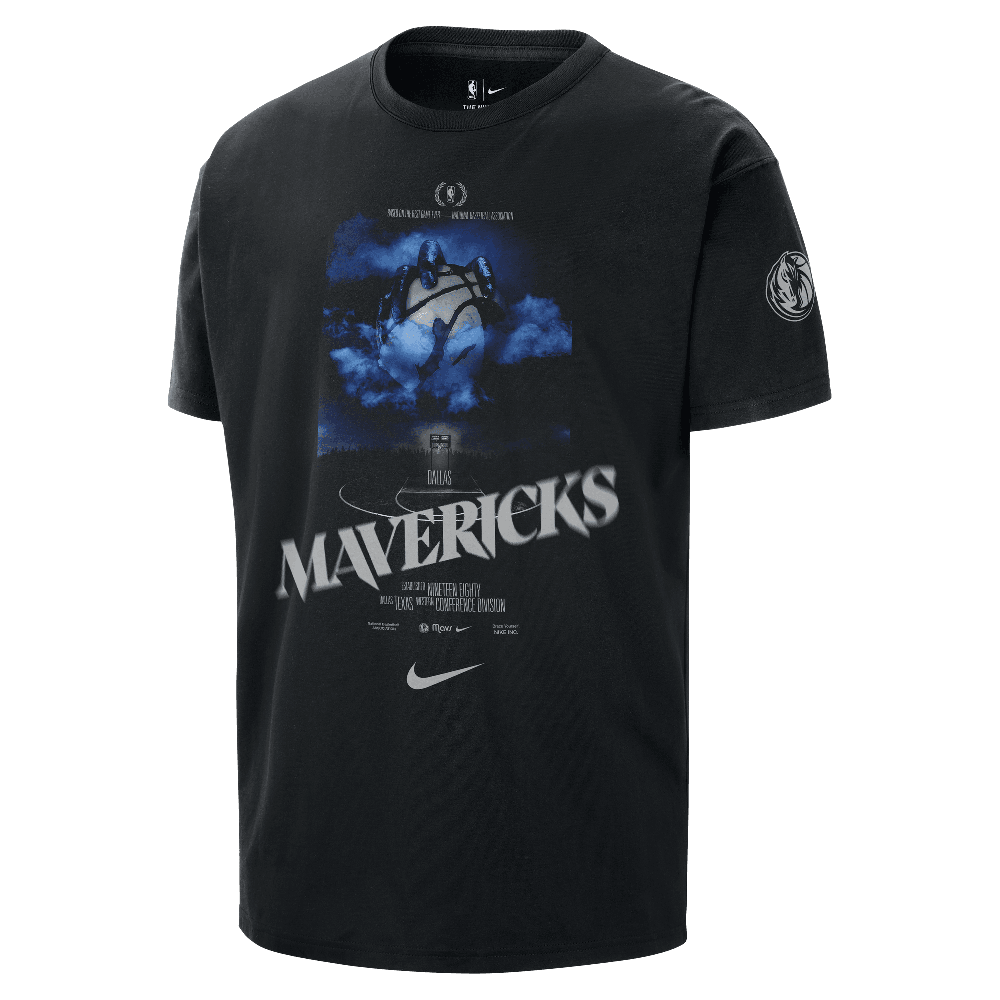 DALLAS MAVERICKS COURTSIDE MEN'S NIKE NBA T-SHIRT