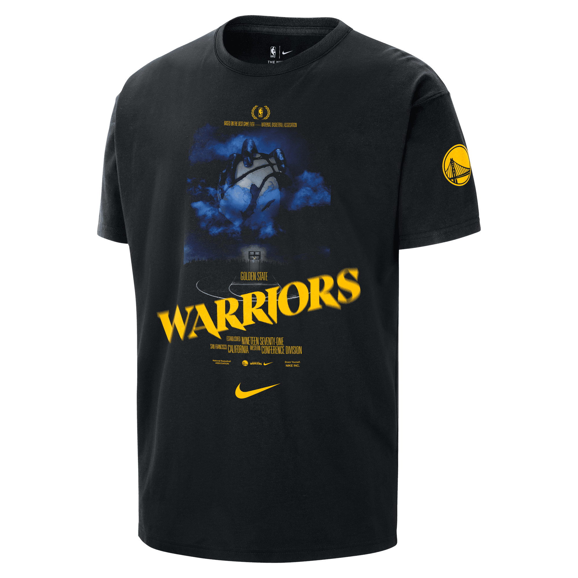 GOLDEN STATE WARRIORS COURTSIDE MEN'S NIKE NBA T-SHIRT