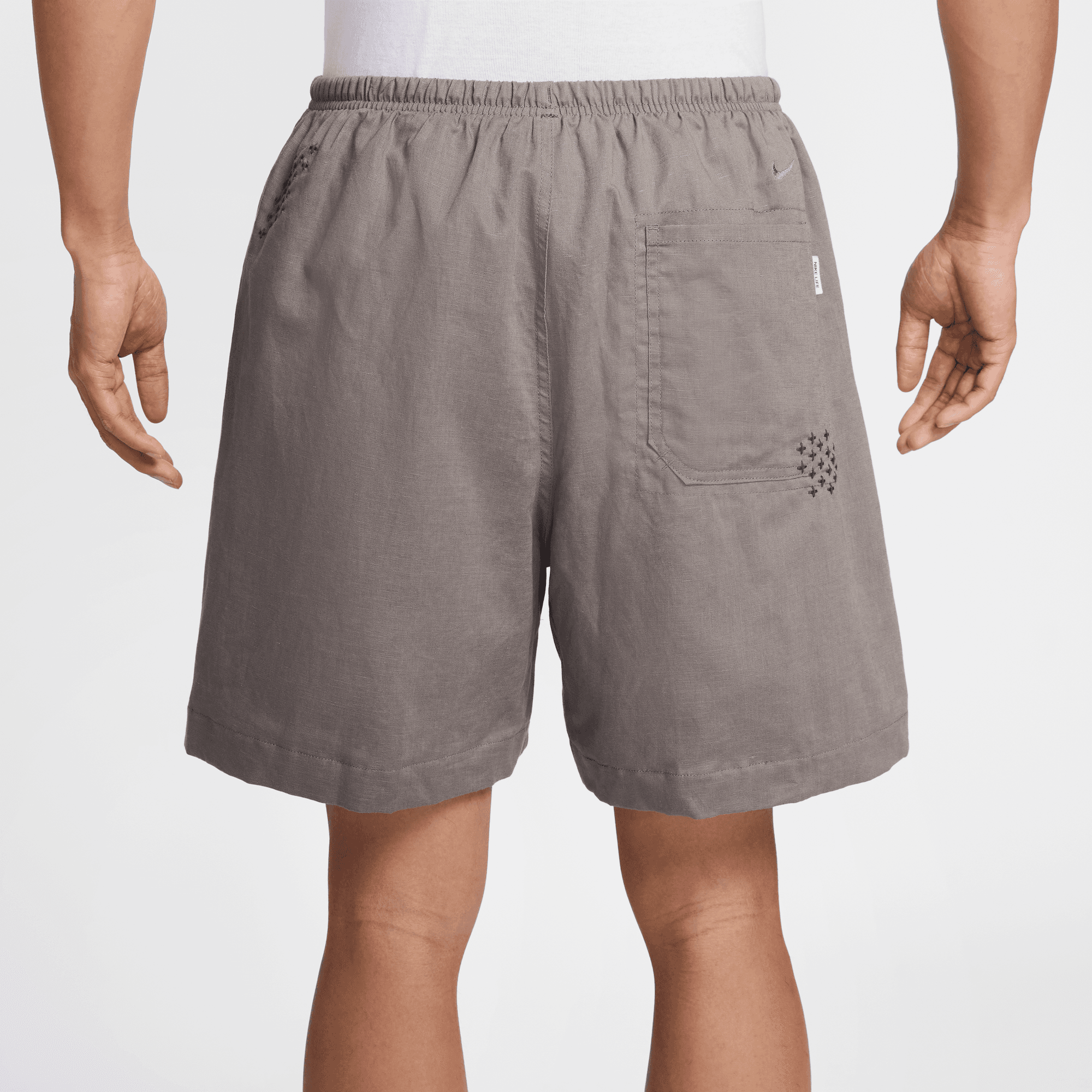 NIKE LIFE MEN'S LINED LINEN SHORTS