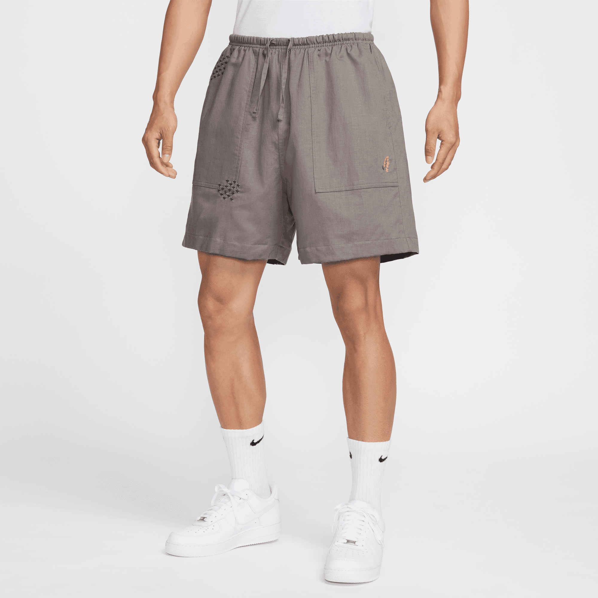 NIKE LIFE MEN'S LINED LINEN SHORTS