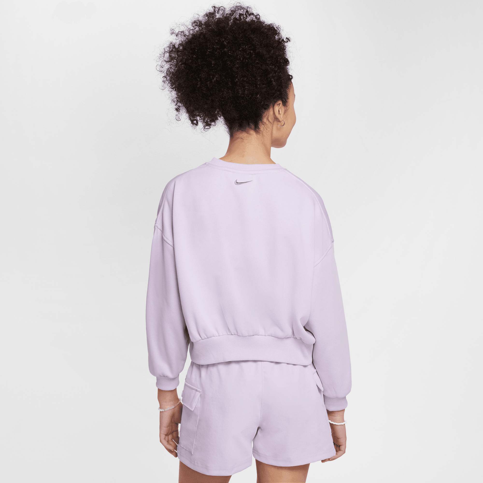 NIKE SPORTSWEAR CLUB GIRLS' FRENCH TERRY CREW-NECK SWEATSHIRT