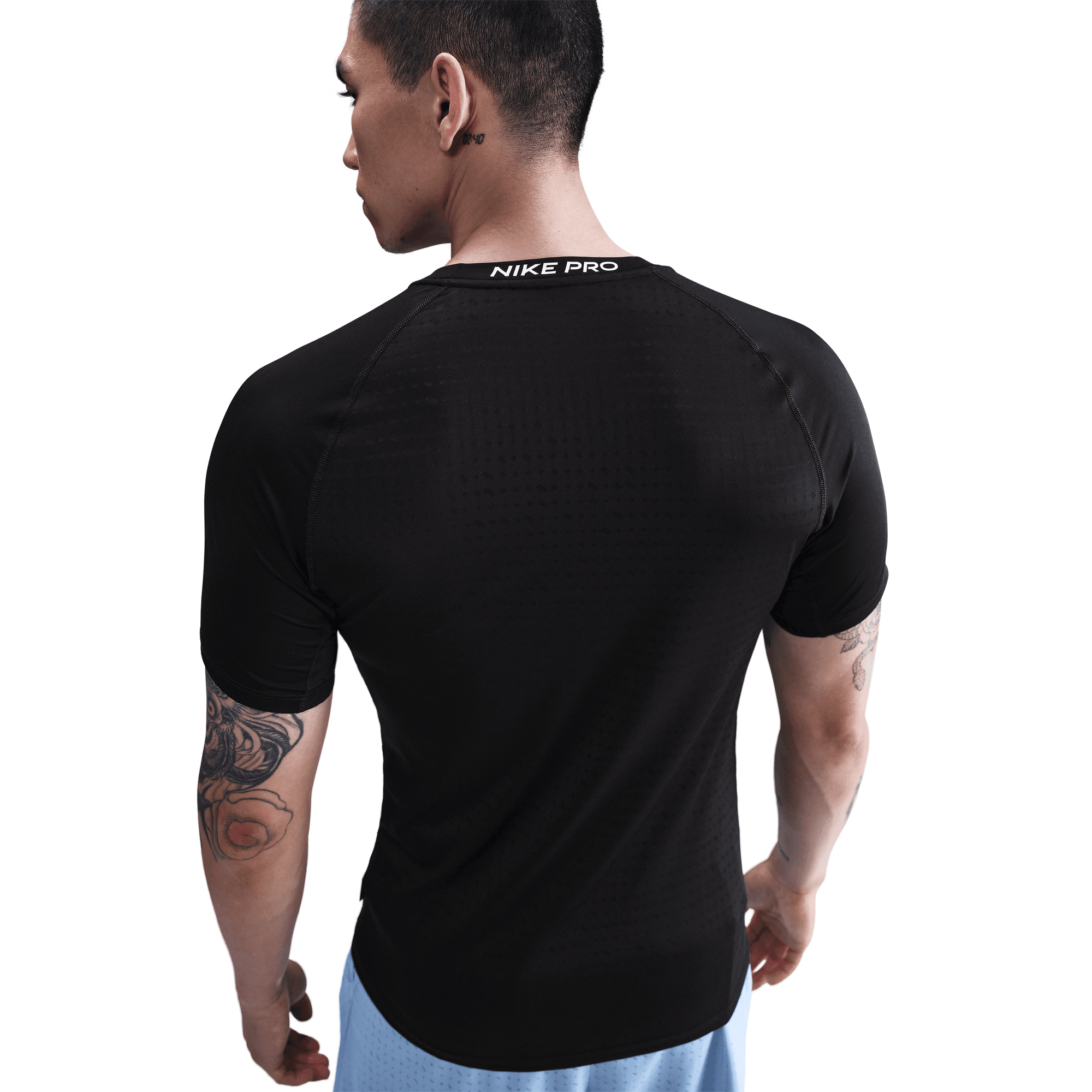 NIKE PRO BREATHE MEN'S SLIM-FIT SHORT-SLEEVE TOP