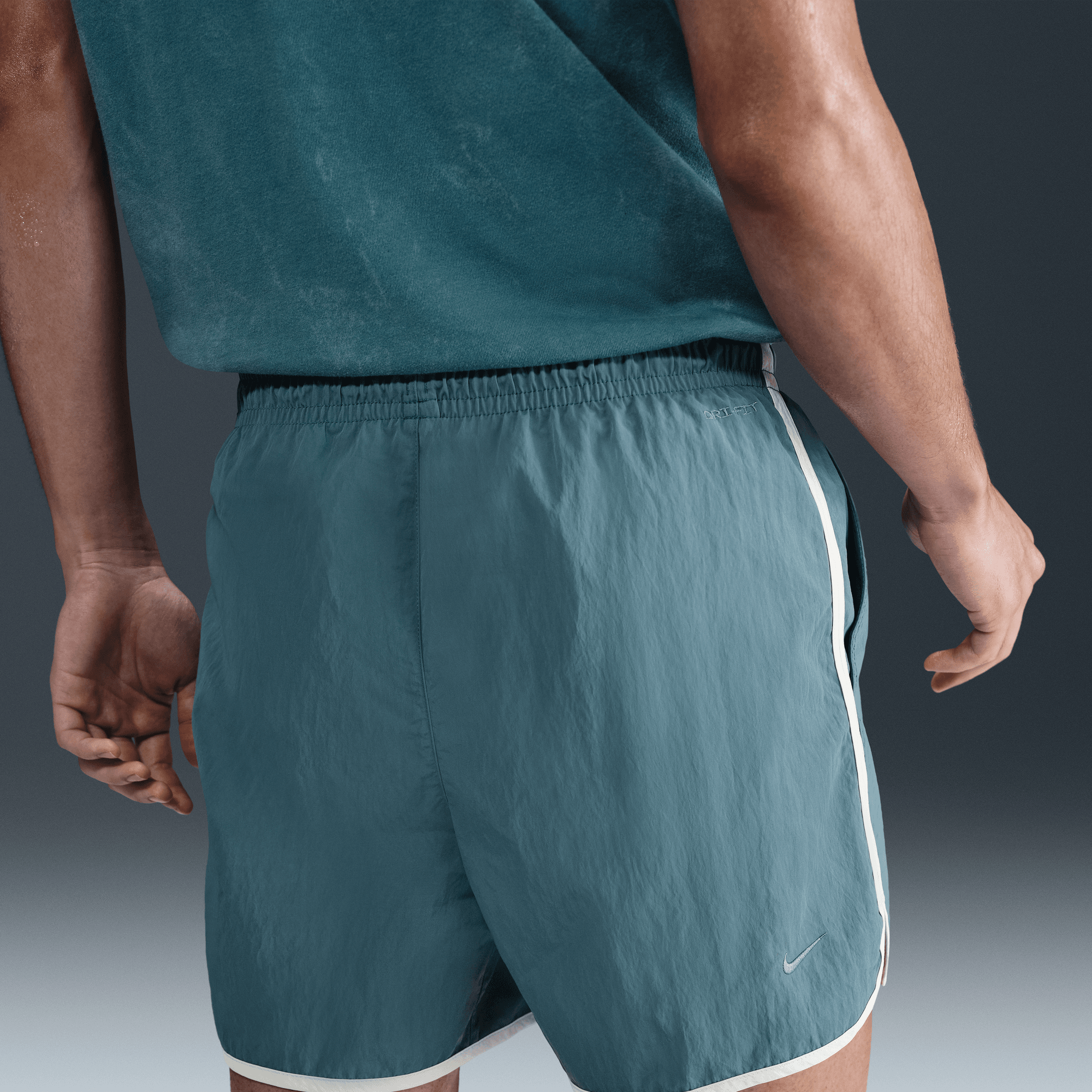 NIKE GYM HERITAGE MEN'S DRI-FIT 5" UNLINED TRAINING SHORTS