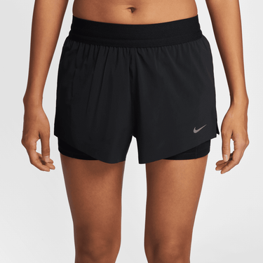 NIKE SWIFT WOMEN'S DRI-FIT MID-RISE 2-IN-1 RUNNING SHORTS