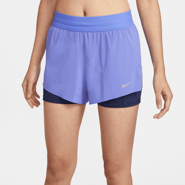 NIKE SWIFT WOMEN'S DRI-FIT MID-RISE 2-IN-1 RUNNING SHORTS