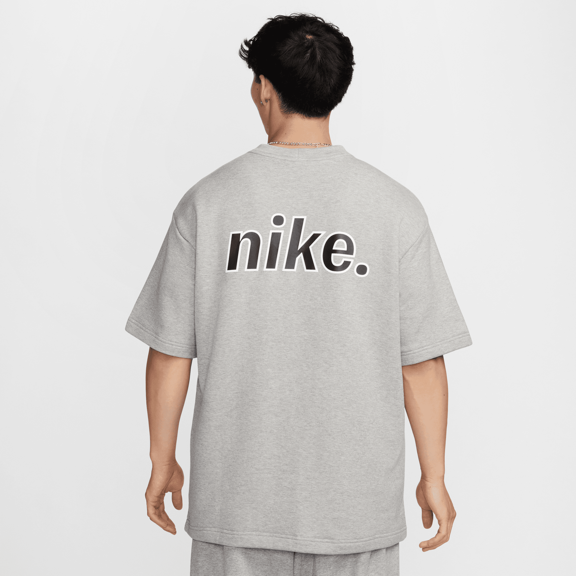 NIKE SPORTSWEAR MENS FRENCH TERRY SHORT-SLEEVE TOP