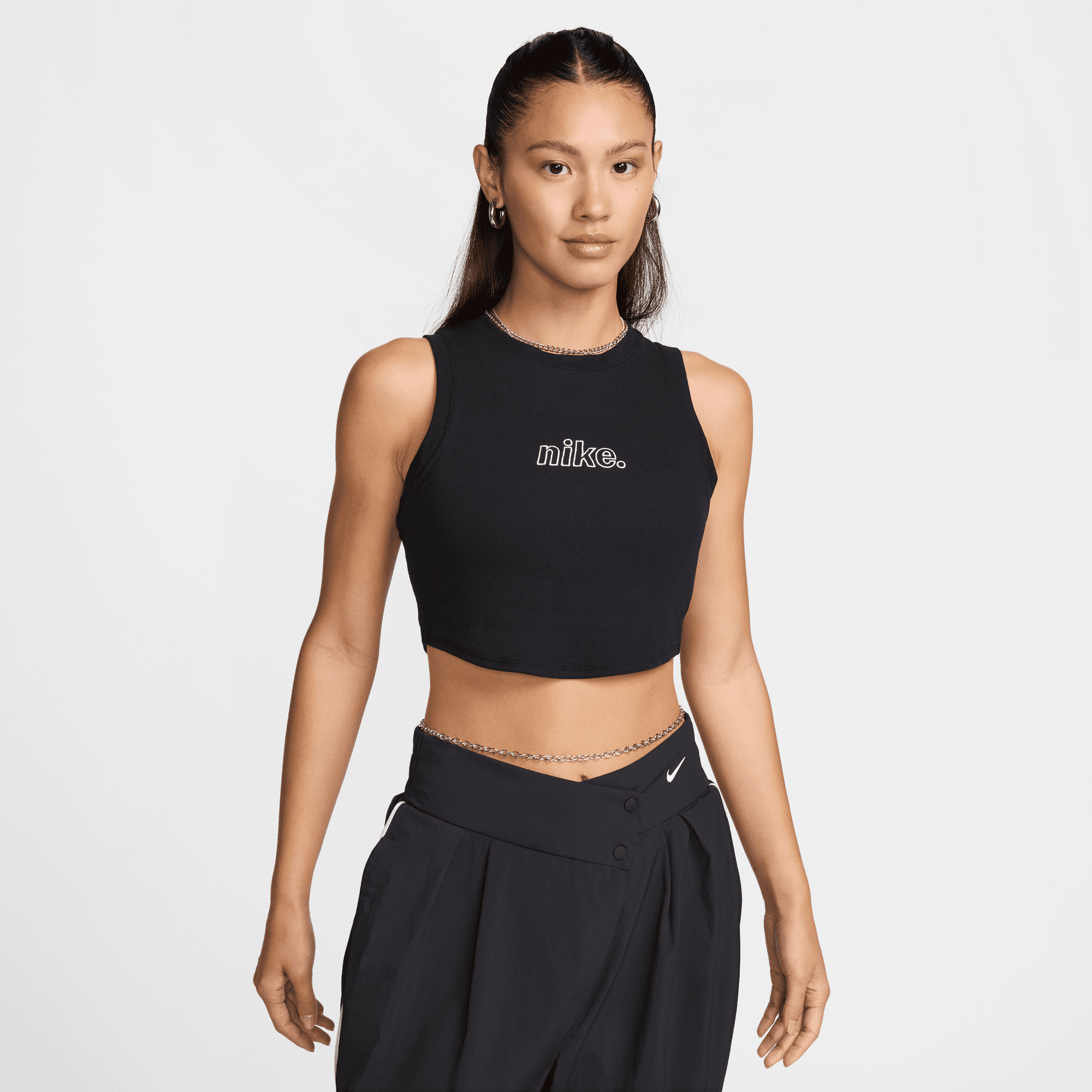 NIKE SPORTSWEAR CHILL KNIT WOMEN'S CROPPED MINI-RIB TANK TOP