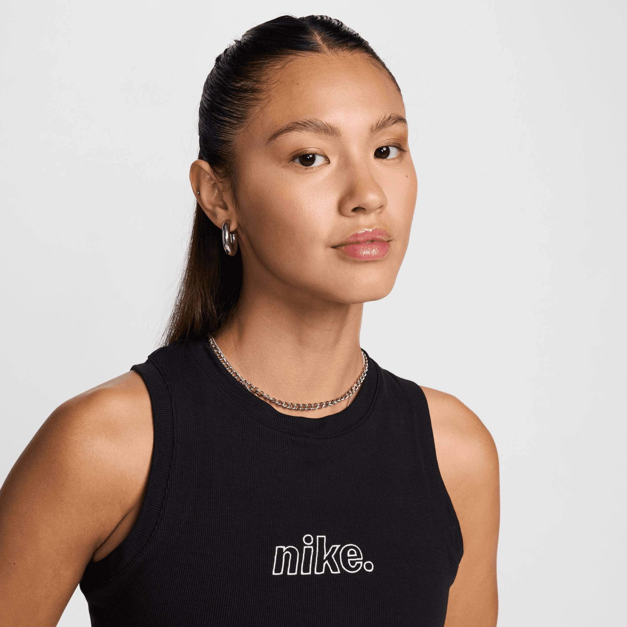 NIKE SPORTSWEAR CHILL KNIT WOMEN'S CROPPED MINI-RIB TANK TOP