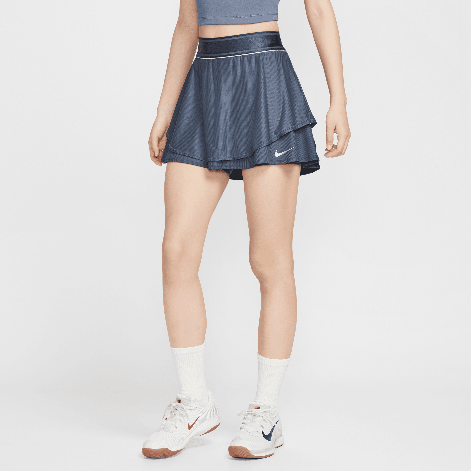 NIKE COURT SLAM WOMEN'S DRI-FIT WAITED TENNIS SKIRT