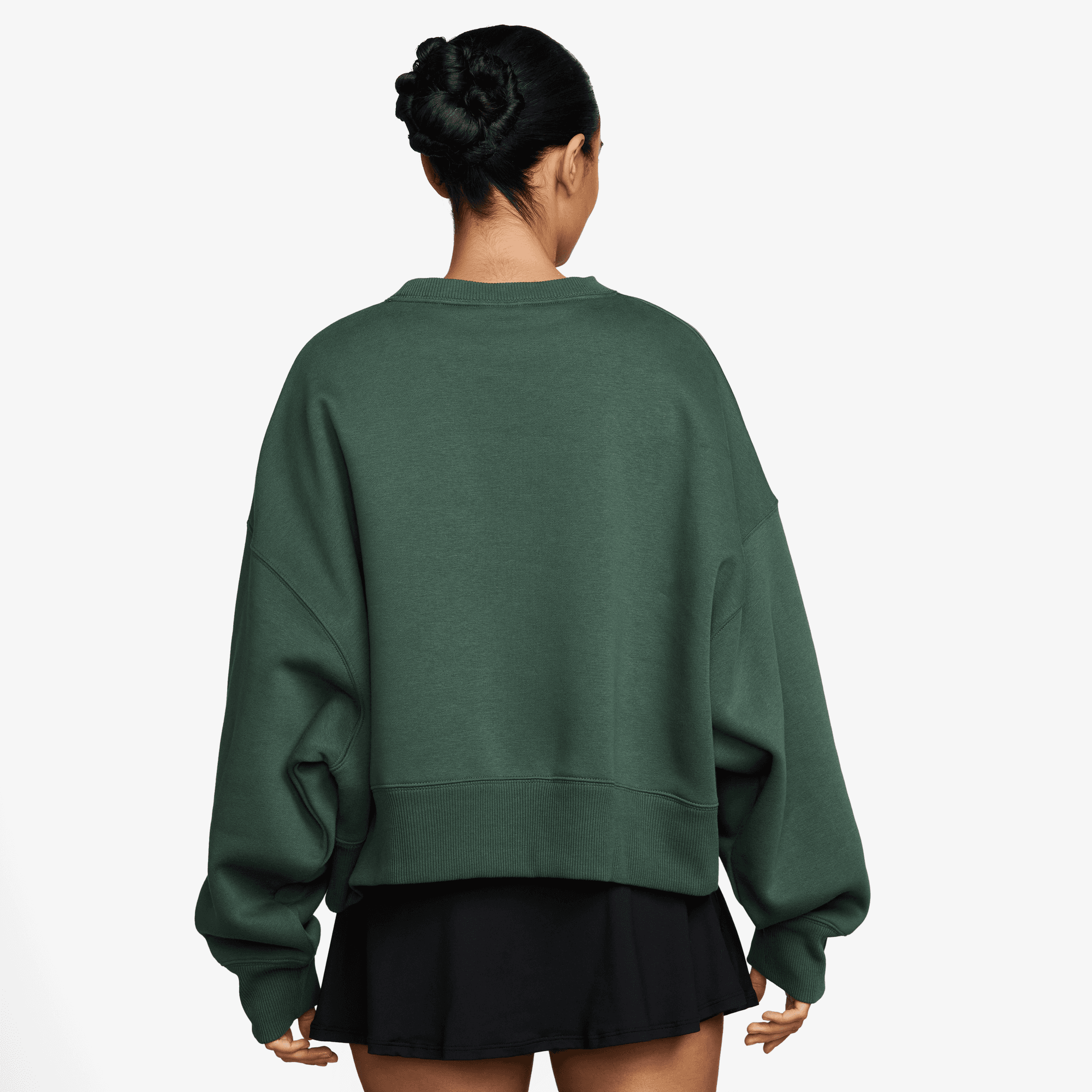 NIKECOURT HERITAGE PHOENIX FLEECE WOMEN'S OVER-OVERSIZED CREW-NECK SWEATSHIRT