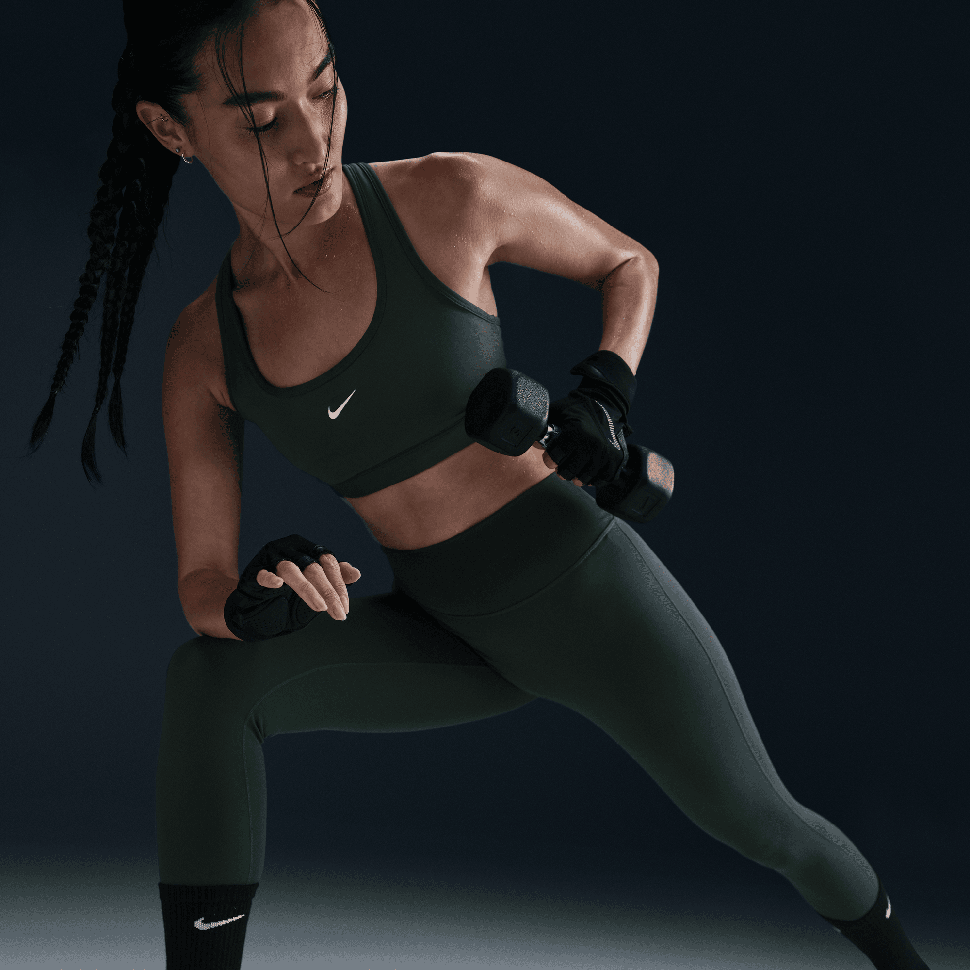 NIKE ONE SEAMLESS FRONT WOMEN'S HIGH-WAISTED FULL-LENGTH LEGGINGS