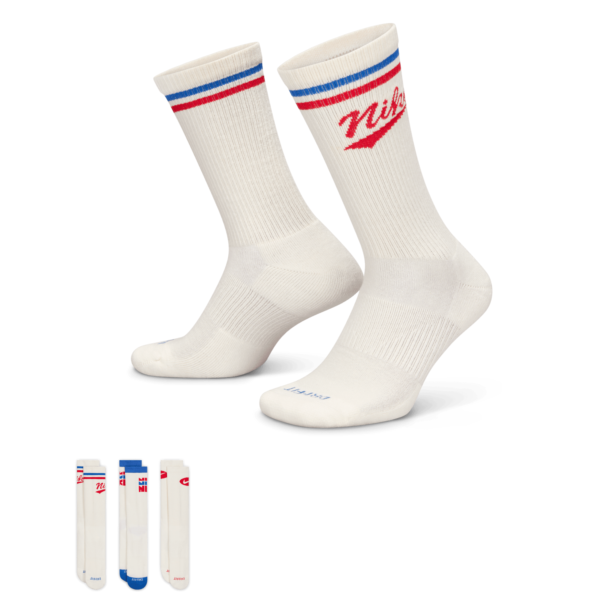 NIKE EVERYDAY PLUS CREW SOCKS (3 PAIR)