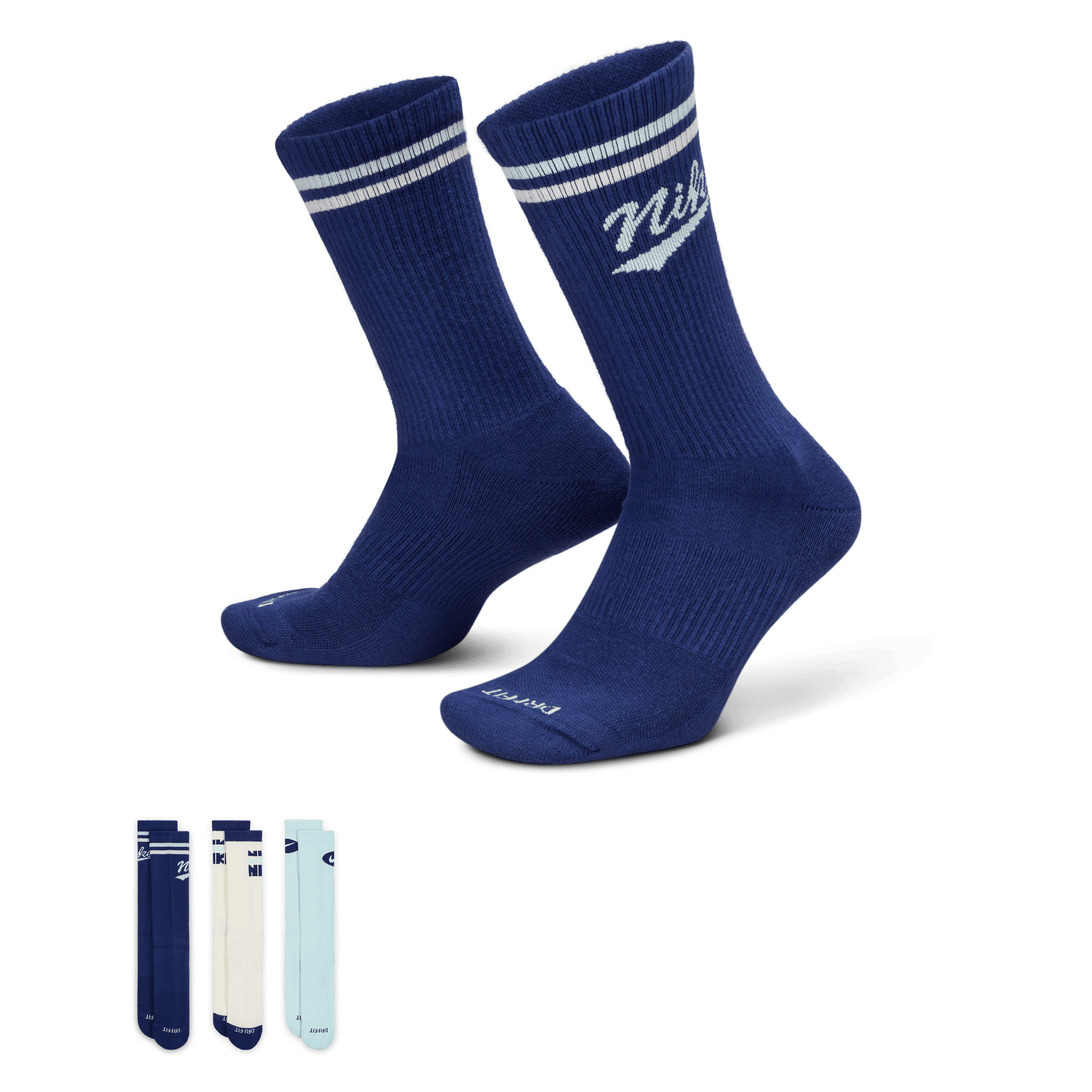 NIKE EVERYDAY PLUS CREW SOCKS (3 PAIR)