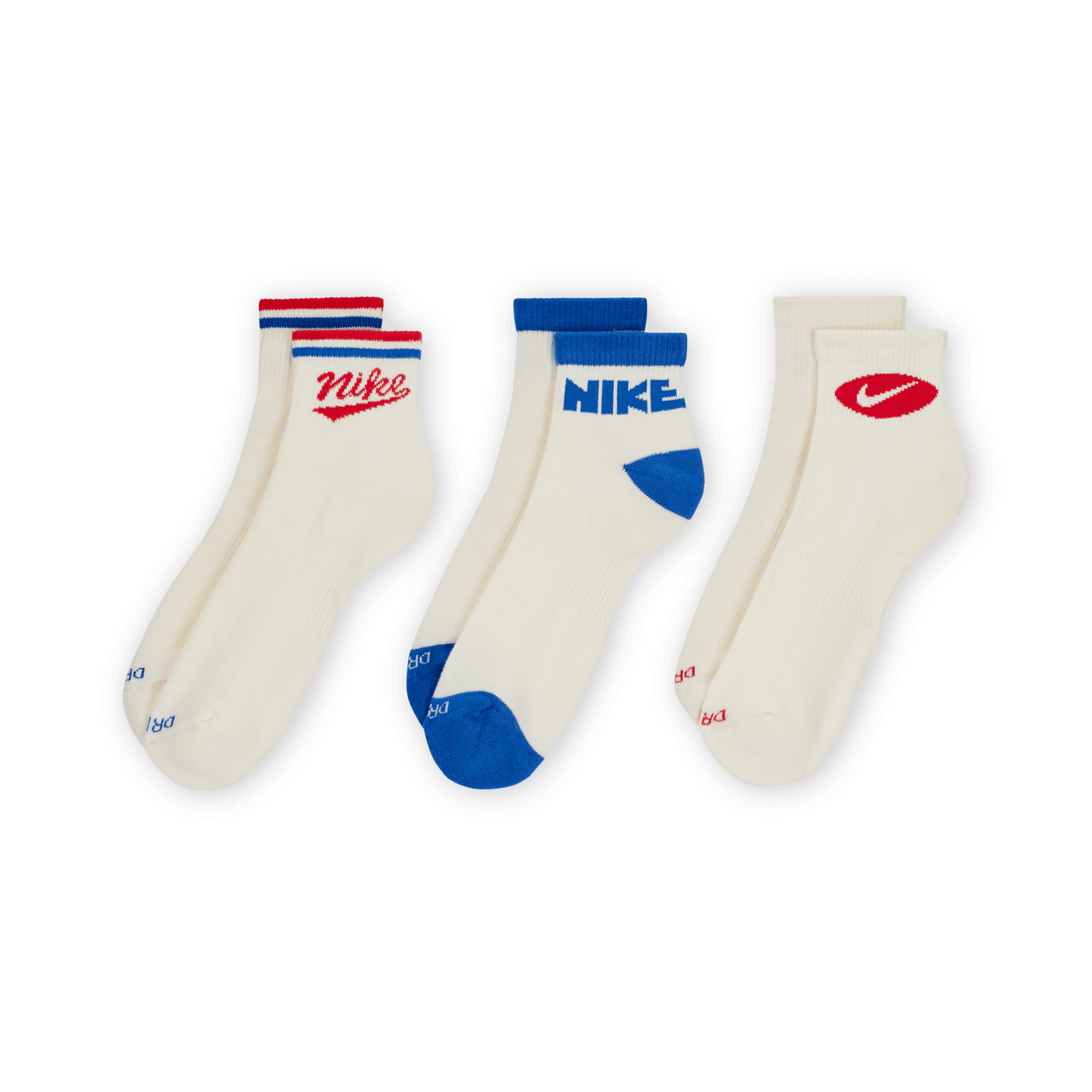 NIKE EVERYDAY PLUS ANKLE SOCKS (3 PAIRS)