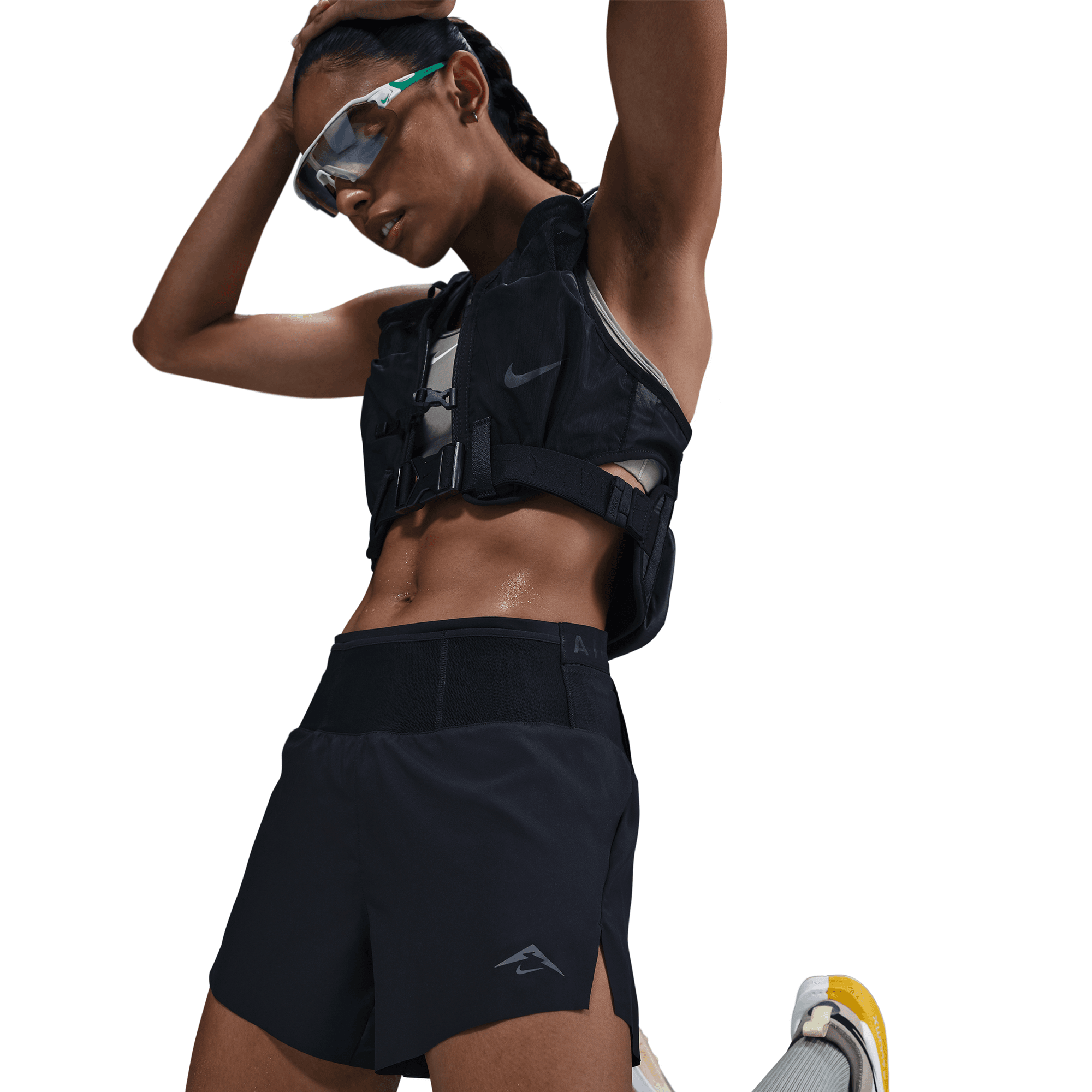 NIKE TRAIL WOMEN'S DRI-FIT BRIEF-LINED RUNNING SHORTS