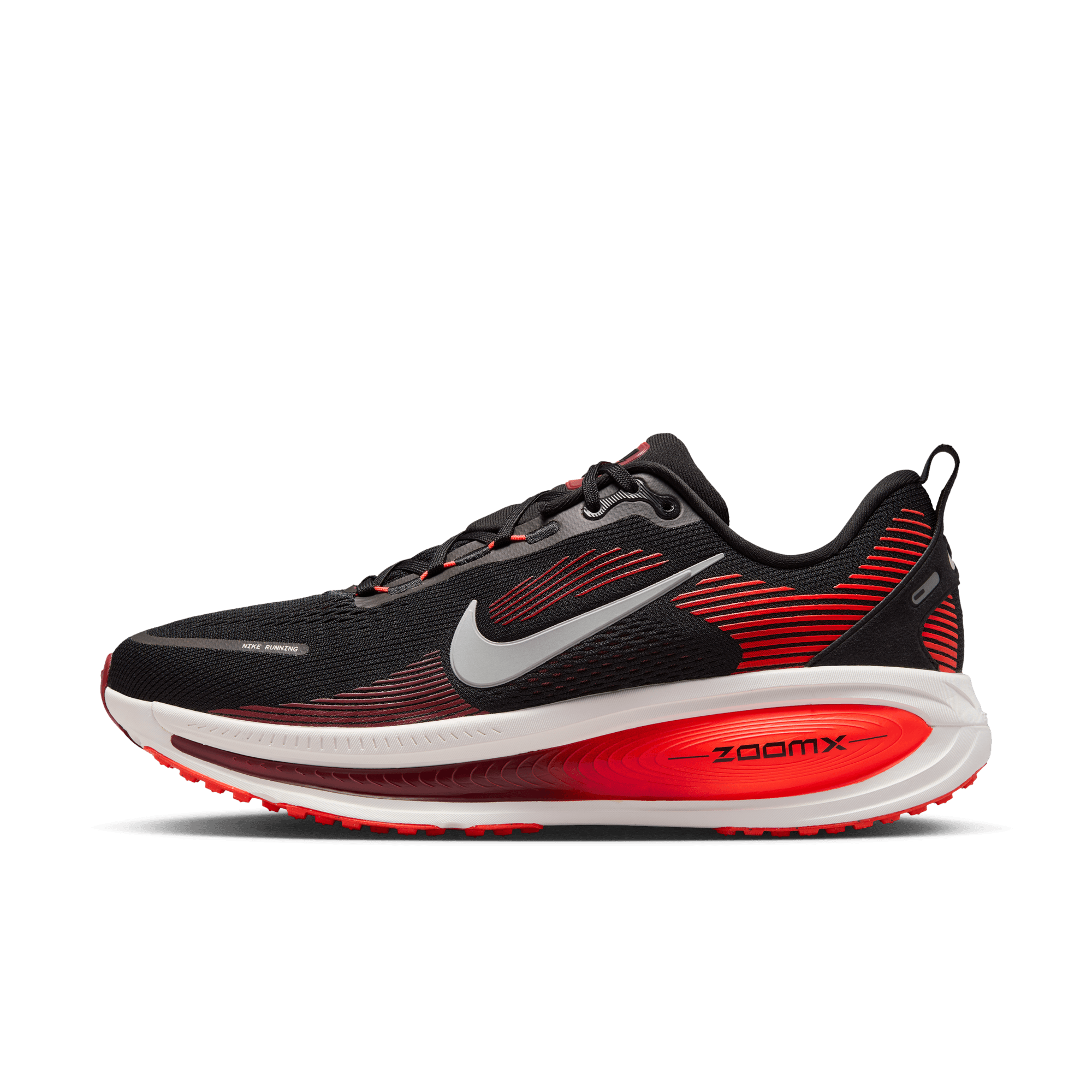 NIKE VOMERO 18 MEN'S ROAD RUNNING SHOES BLACK/METALLIC SILVER