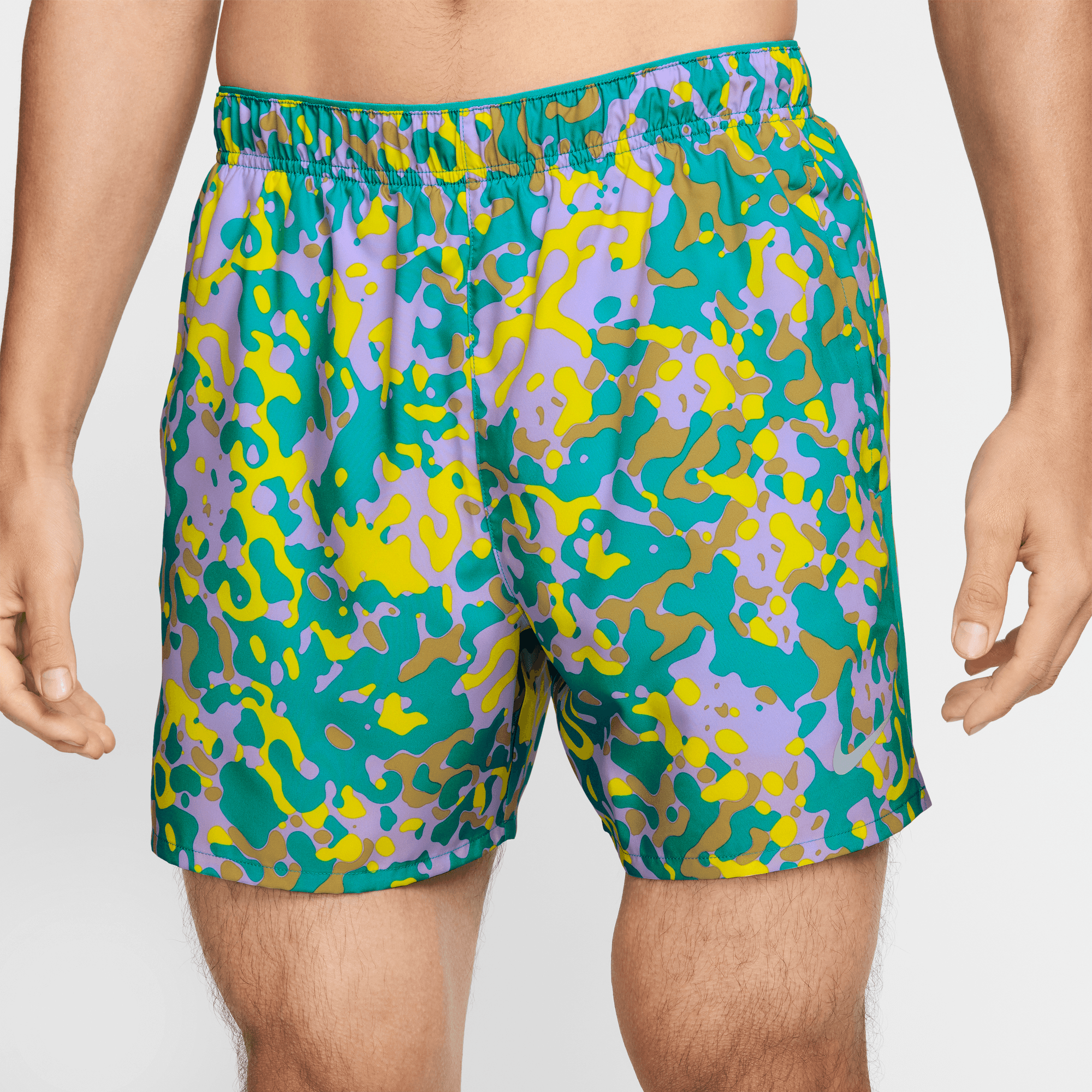 NIKE CHALLENGER MEN'S DRI-FIT 5" BRIEF-LINED RUNNING SHORTS