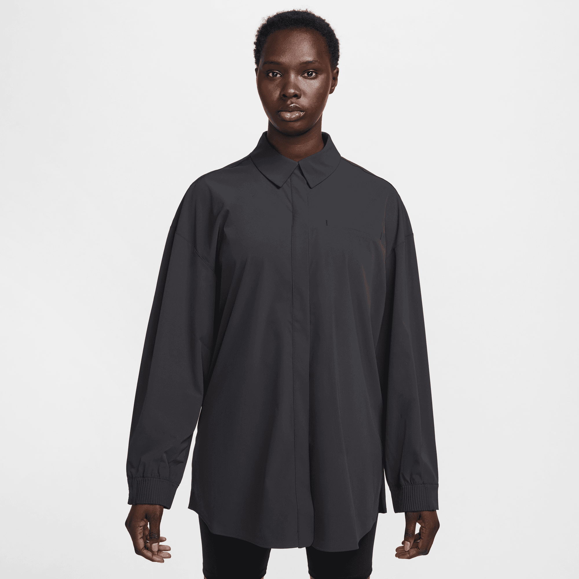 NIKE 24.7 PERFECTSTRETCH WOMEN'S DRI-FIT OVERSIZED LONG-SLEEVE SHIRT