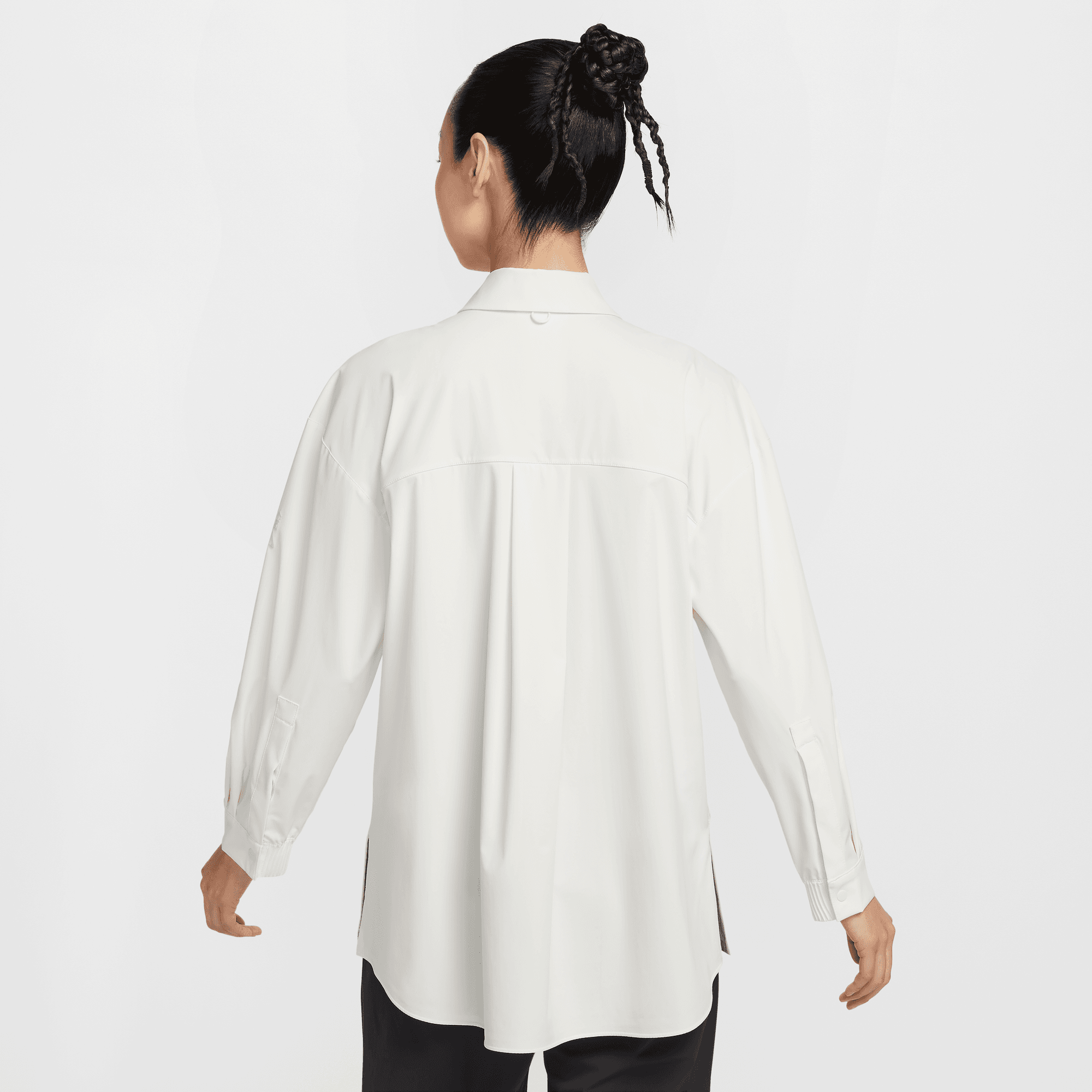 NIKE 24.7 PERFECTSTRETCH WOMEN'S DRI-FIT OVERSIZED LONG-SLEEVE SHIRT