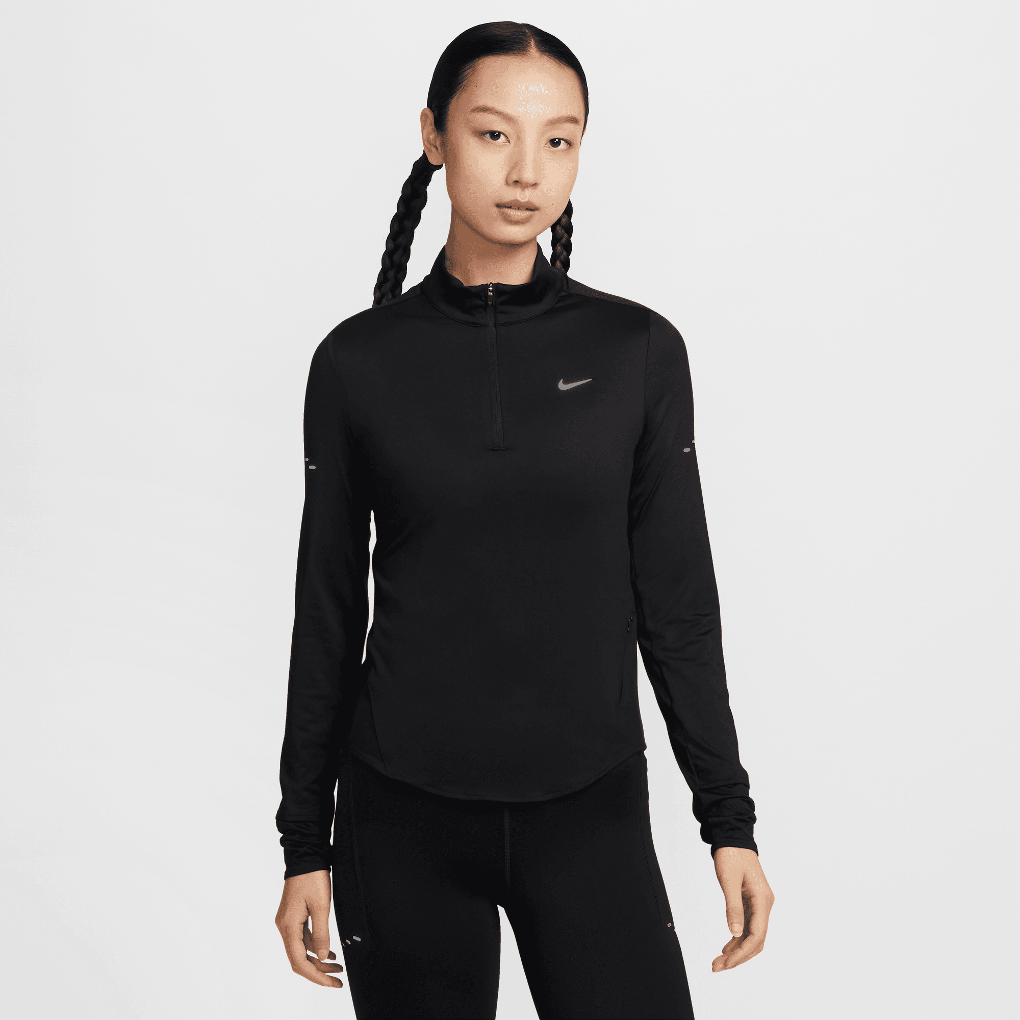 NIKE SWIFT WOMEN'S DRI-FIT UV 1/4-ZIP RUNNING TOP