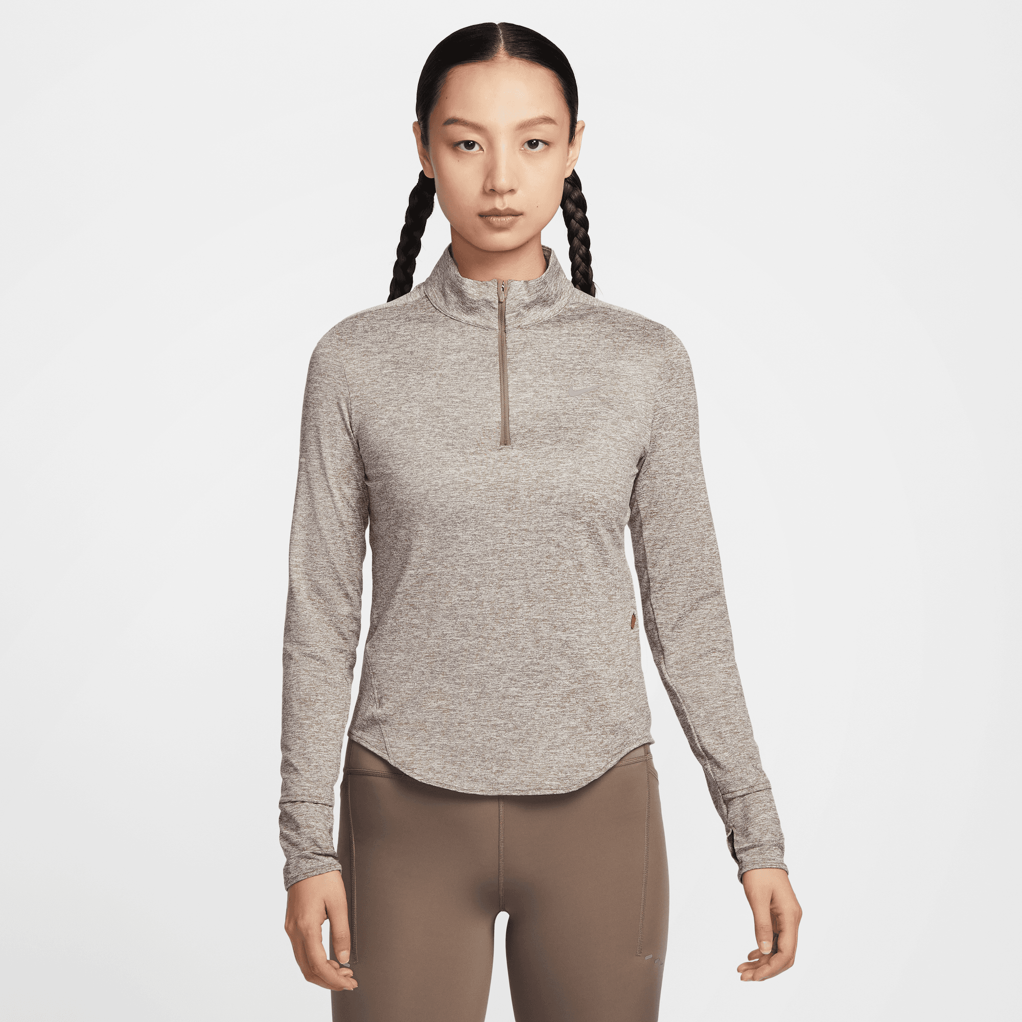 NIKE SWIFT WOMEN'S DRI-FIT UV 1/4-ZIP RUNNING TOP