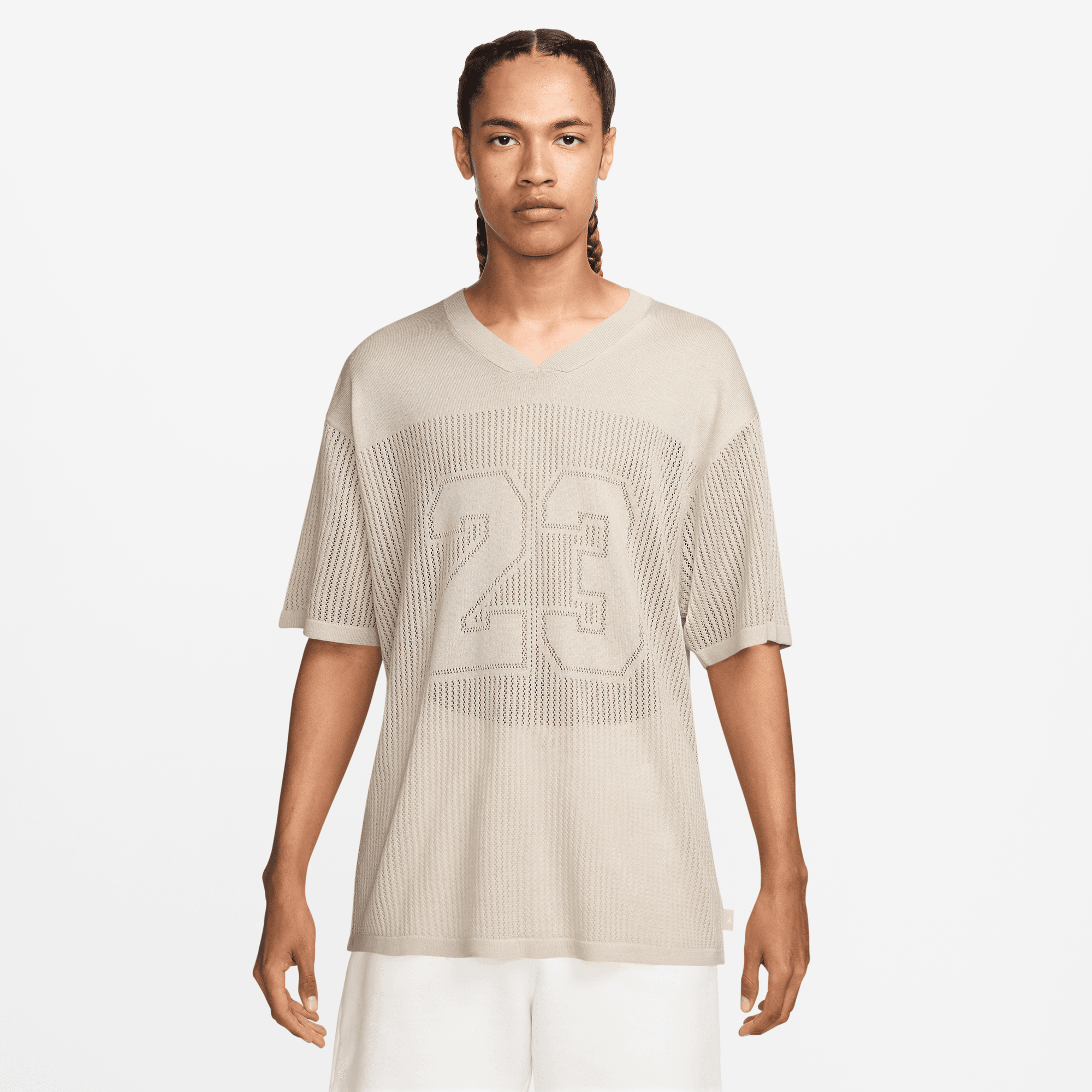 AIR JORDAN MEN'S KNIT JERSEY TOP