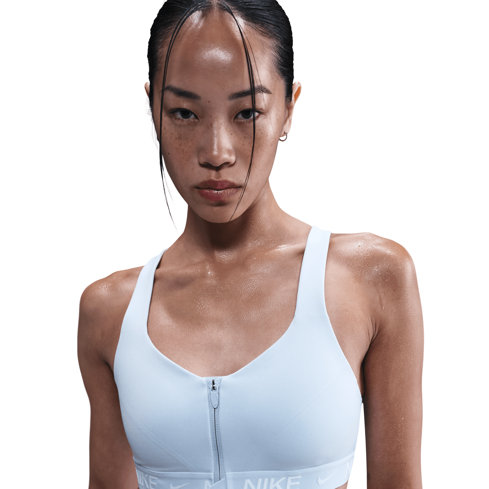 NIKE INDY HIGH SUPPORT WOMEN'S PADDED FRONT-ZIP SPORTS BRA