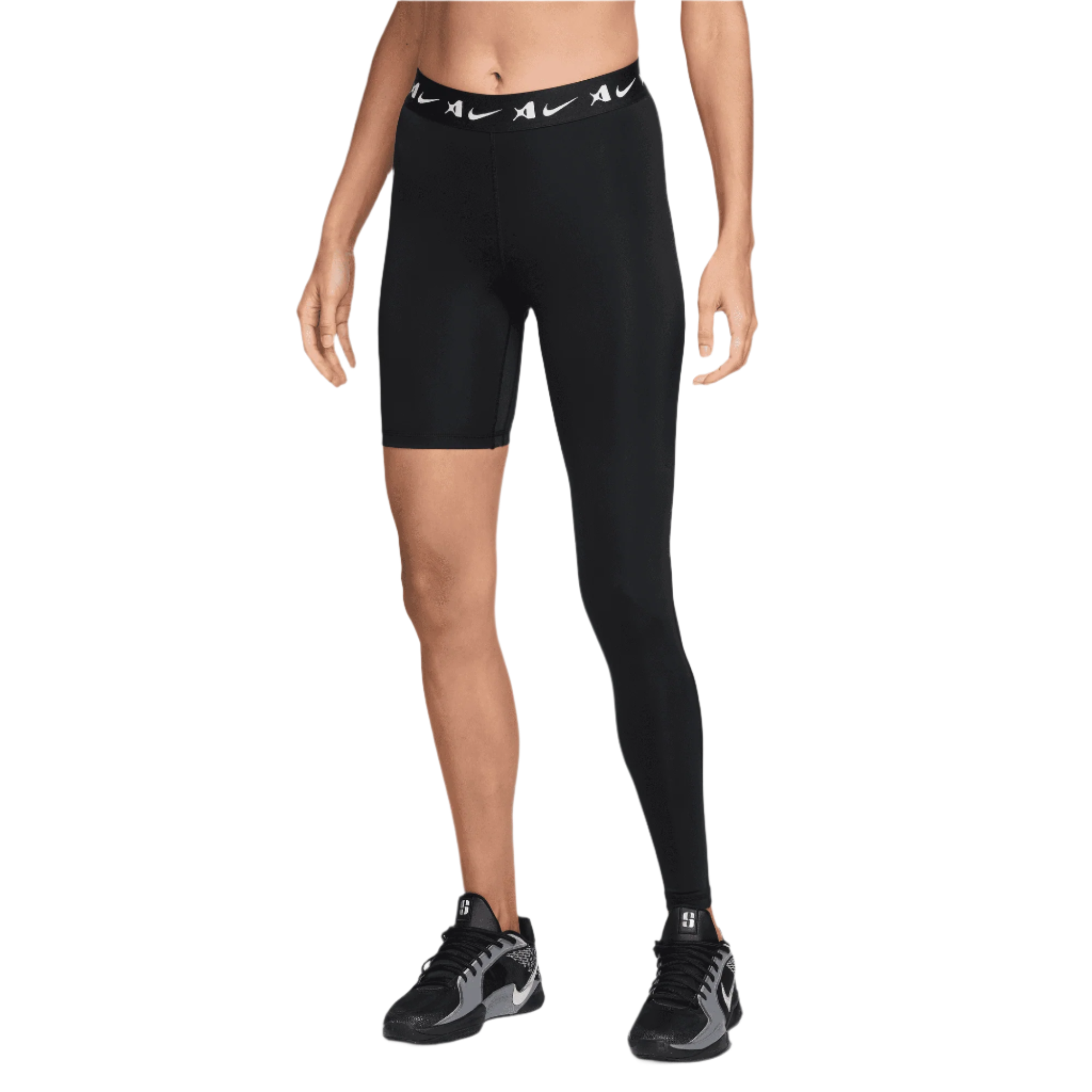A'JA WILSON WOMEN'S A'SYMMETRIC MID-RISE SINGLE-LEG BASKETBALL LEGGINGS