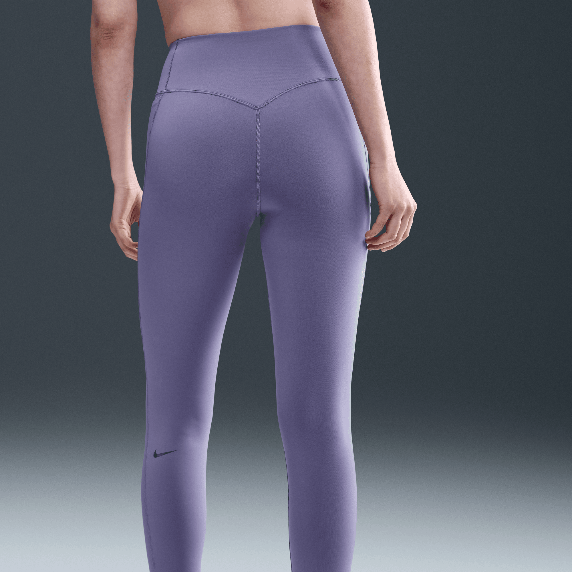 NIKE UNIVERSA WOMEN'S MEDIUM-SUPPORT HIGH-WAISTED FULL-LENGTH LEGGINGS WITH POCKETS