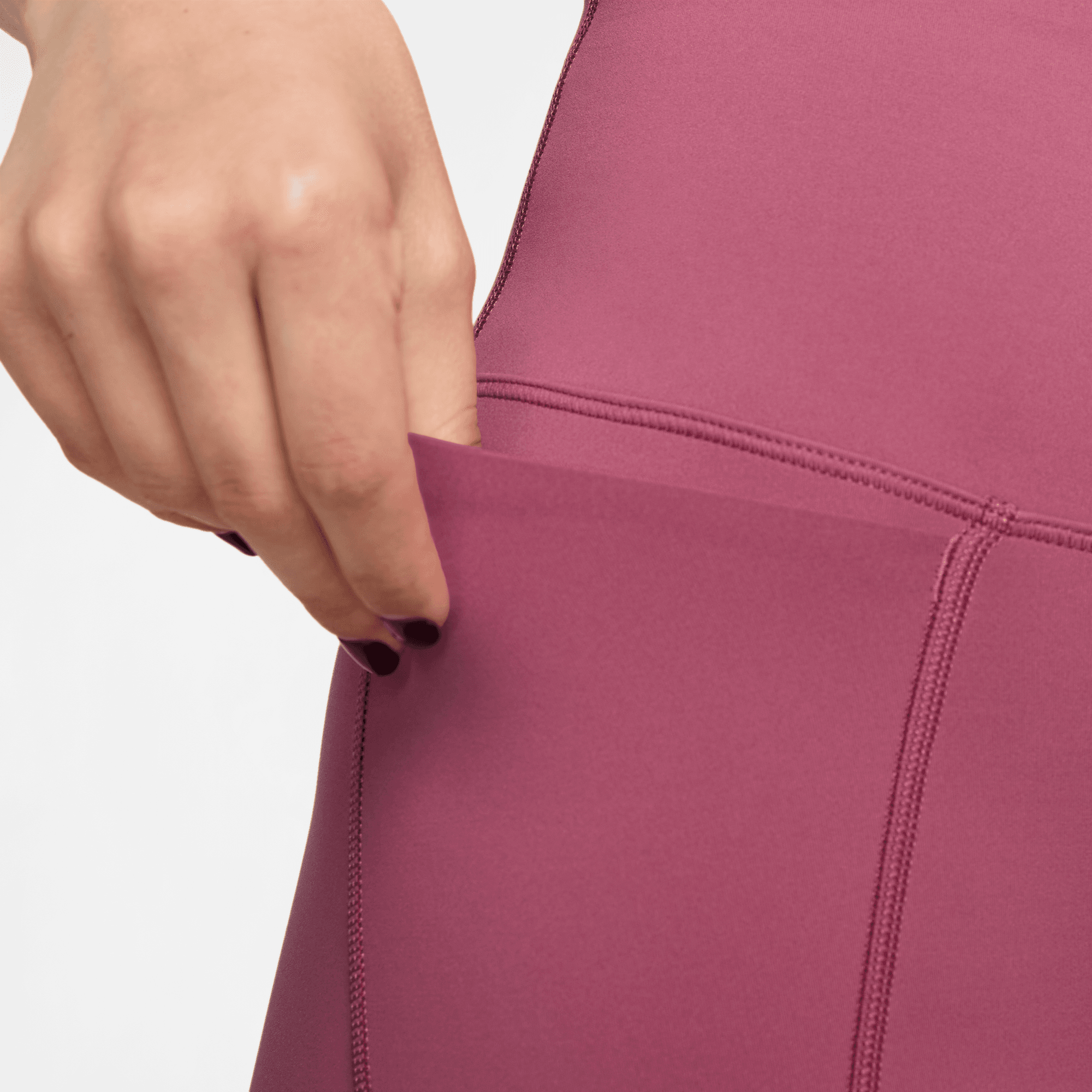 NIKE UNIVERSA WOMEN'S HIGH-WAISTED FULL-LENGTH LEGGINGS WITH NO FRONT SEAM