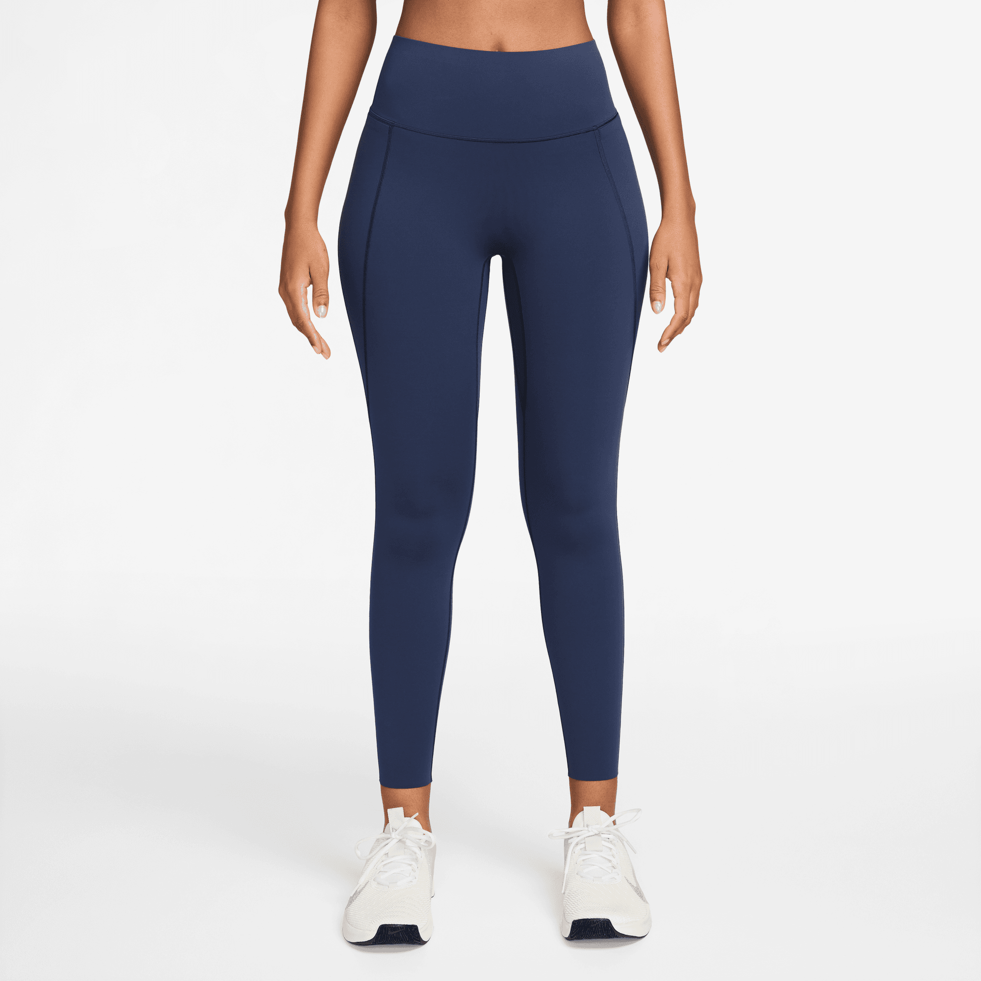 NIKE UNIVERSA WOMEN'S MEDIUM-SUPPORT HIGH-WAISTED 7/8 LEGGINGS WITH POCKETS