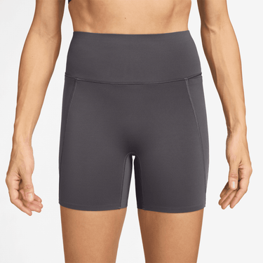 NIKE UNIVERSA WOMEN'S HIGH-WAISTED 5" BIKER SHORTS WITH NO FRONT SEAM