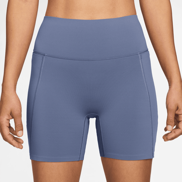 NIKE UNIVERSA WOMEN'S HIGH-WAISTED 5" BIKER SHORTS WITH NO FRONT SEAM