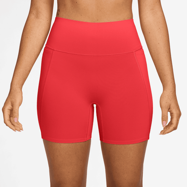 NIKE UNIVERSA WOMEN'S HIGH-WAISTED 5" BIKER SHORTS WITH NO FRONT SEAM