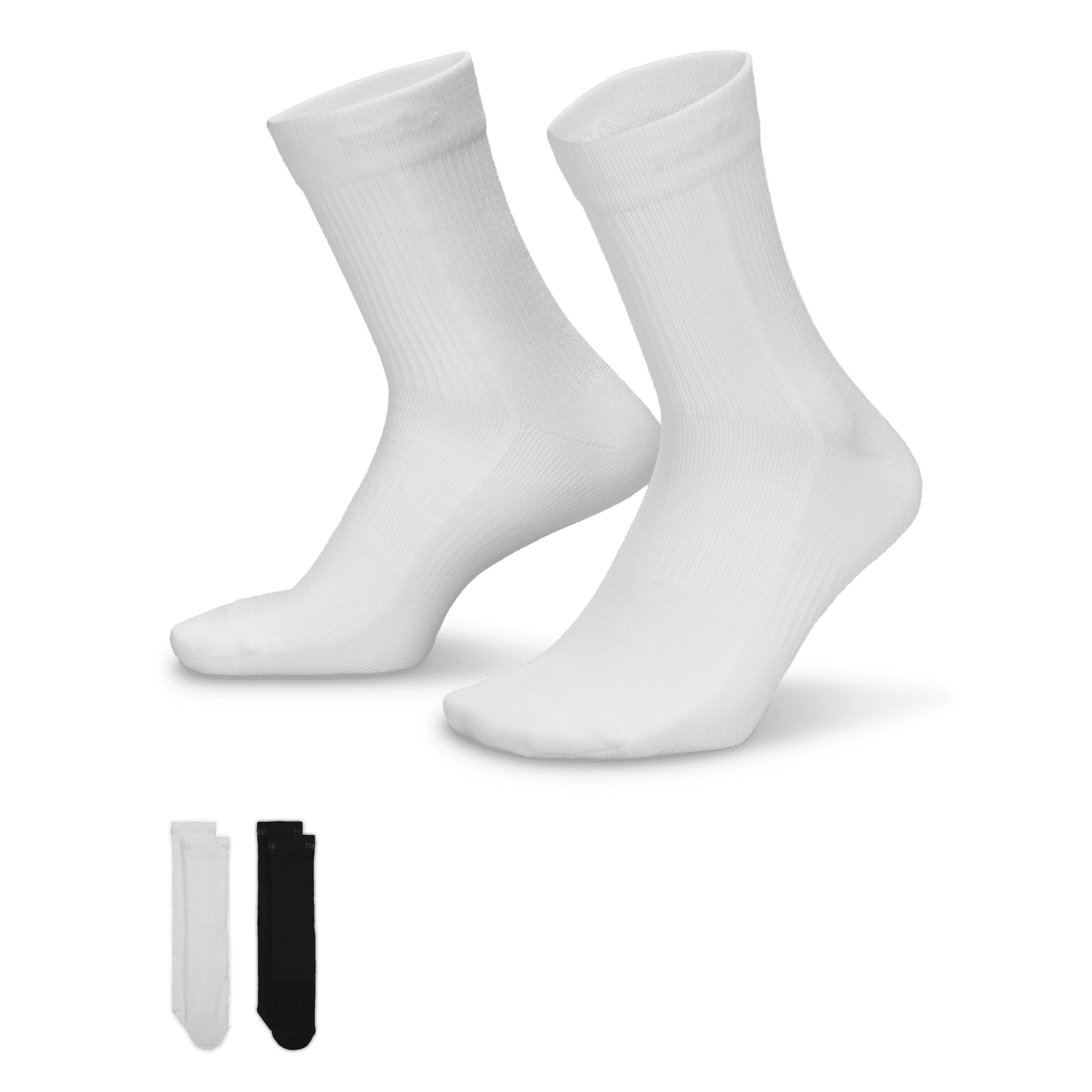 NIKE EVERYDAY PLUS WOMEN'S LIGHTWEIGHT CREW SOCKS (2-PAIR)