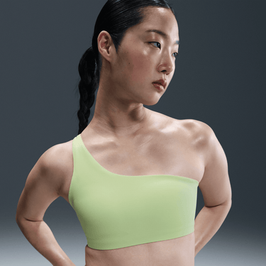 NIKE ZENVY ASYMMETRICAL WOMEN'S LIGHT-SUPPORT PADDED SPORTS BRA
