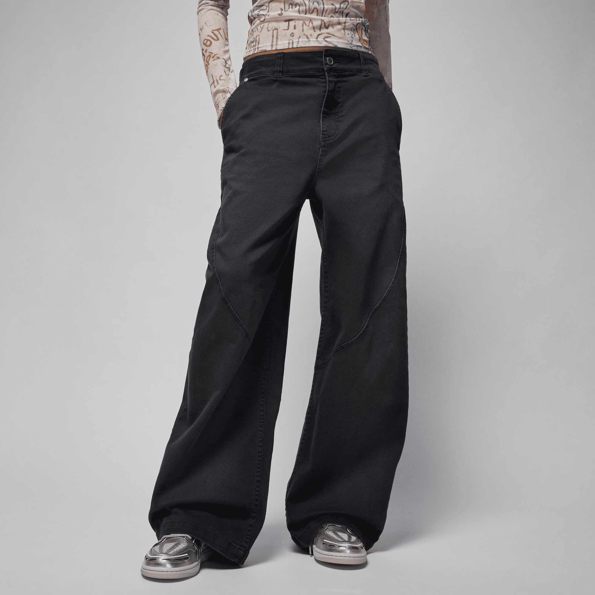 JORDAN FLIGHT WOMEN'S '91 WIDE-LEG BAGGY PANTS