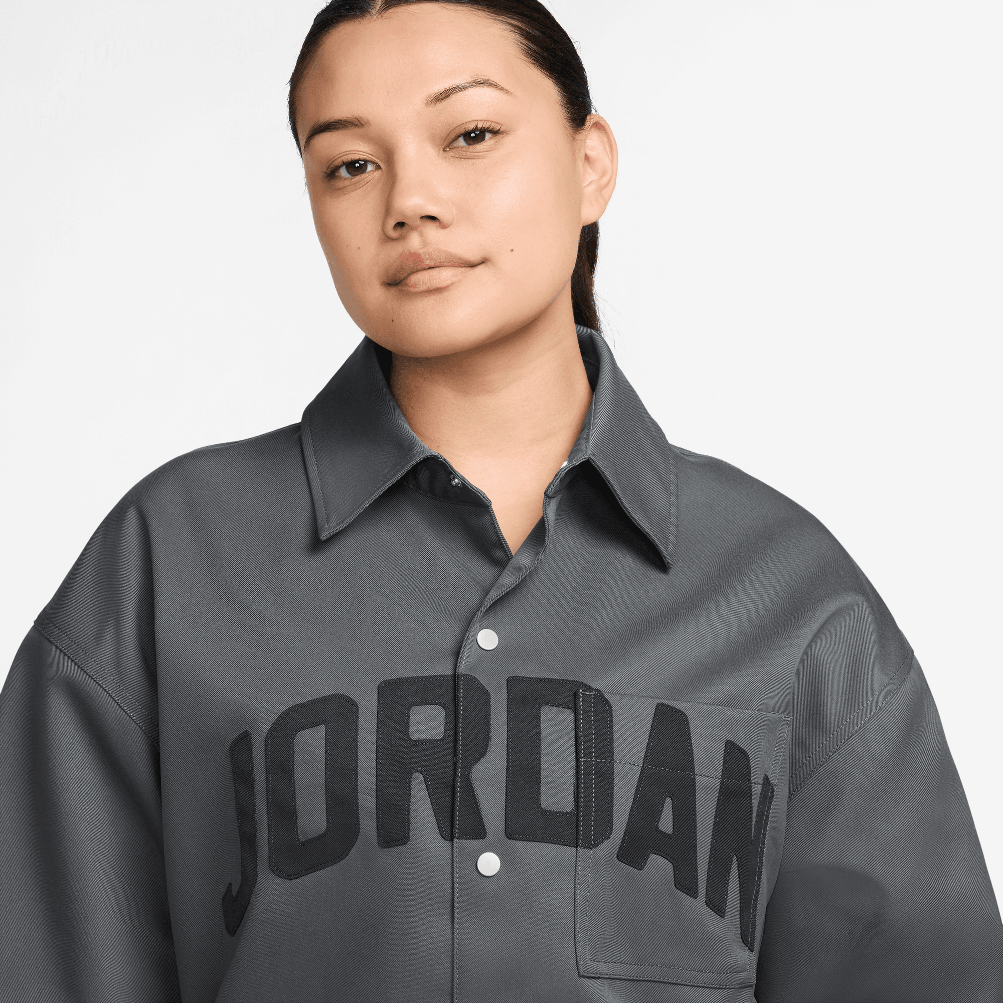 JORDAN FLIGHT WOMEN'S WOVEN SHORT-SLEEVE TOP