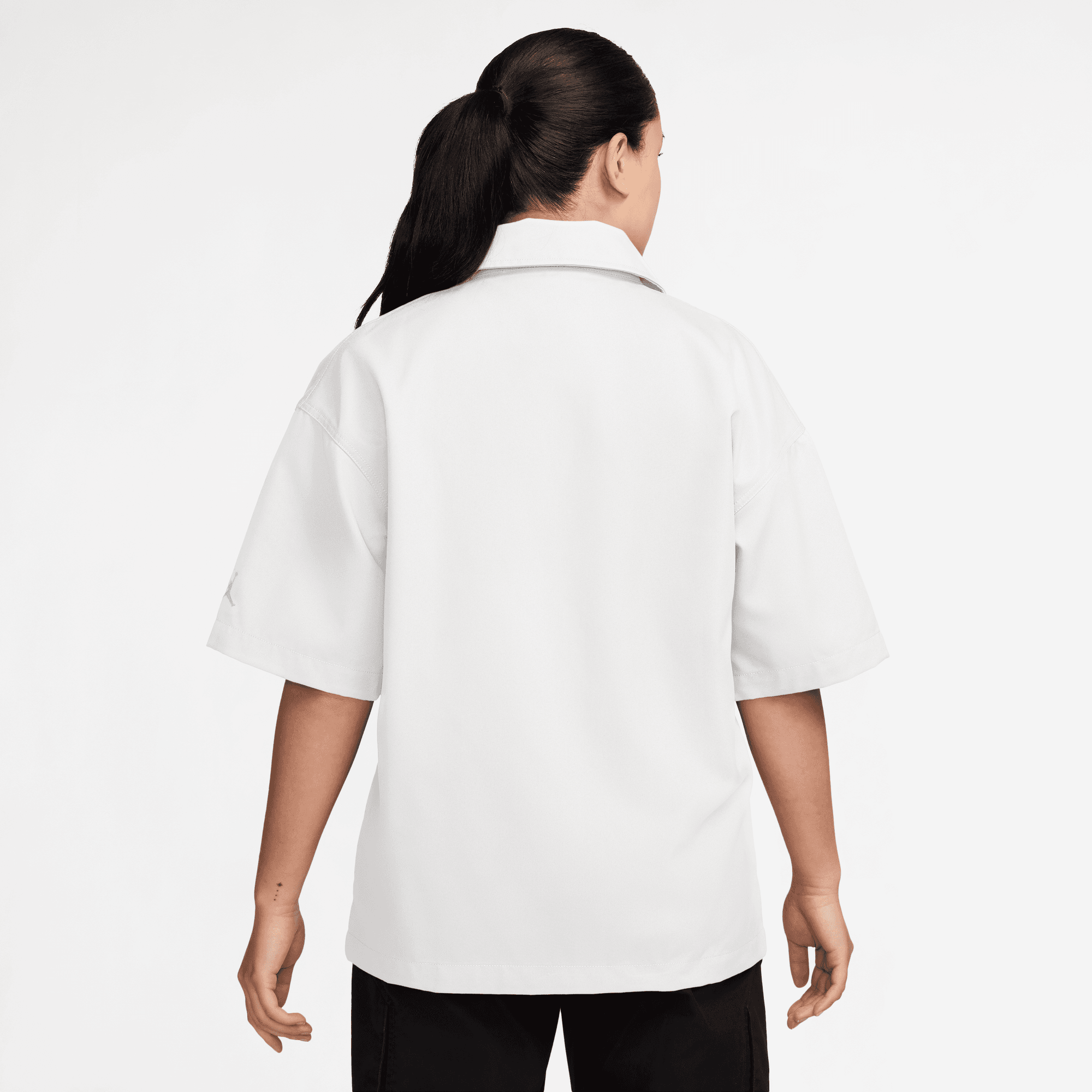 JORDAN FLIGHT WOMEN'S WOVEN SHORT-SLEEVE TOP