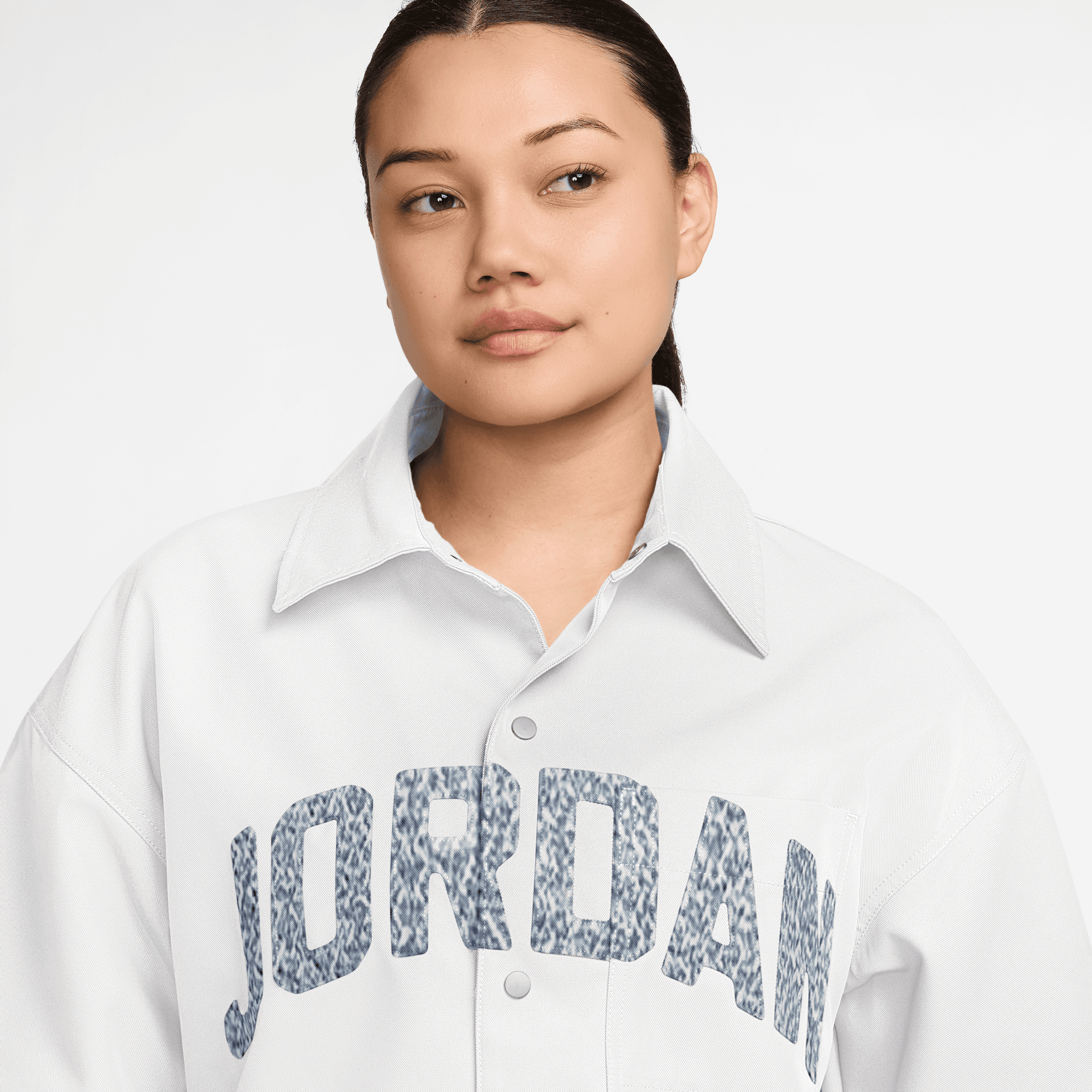 JORDAN FLIGHT WOMEN'S WOVEN SHORT-SLEEVE TOP