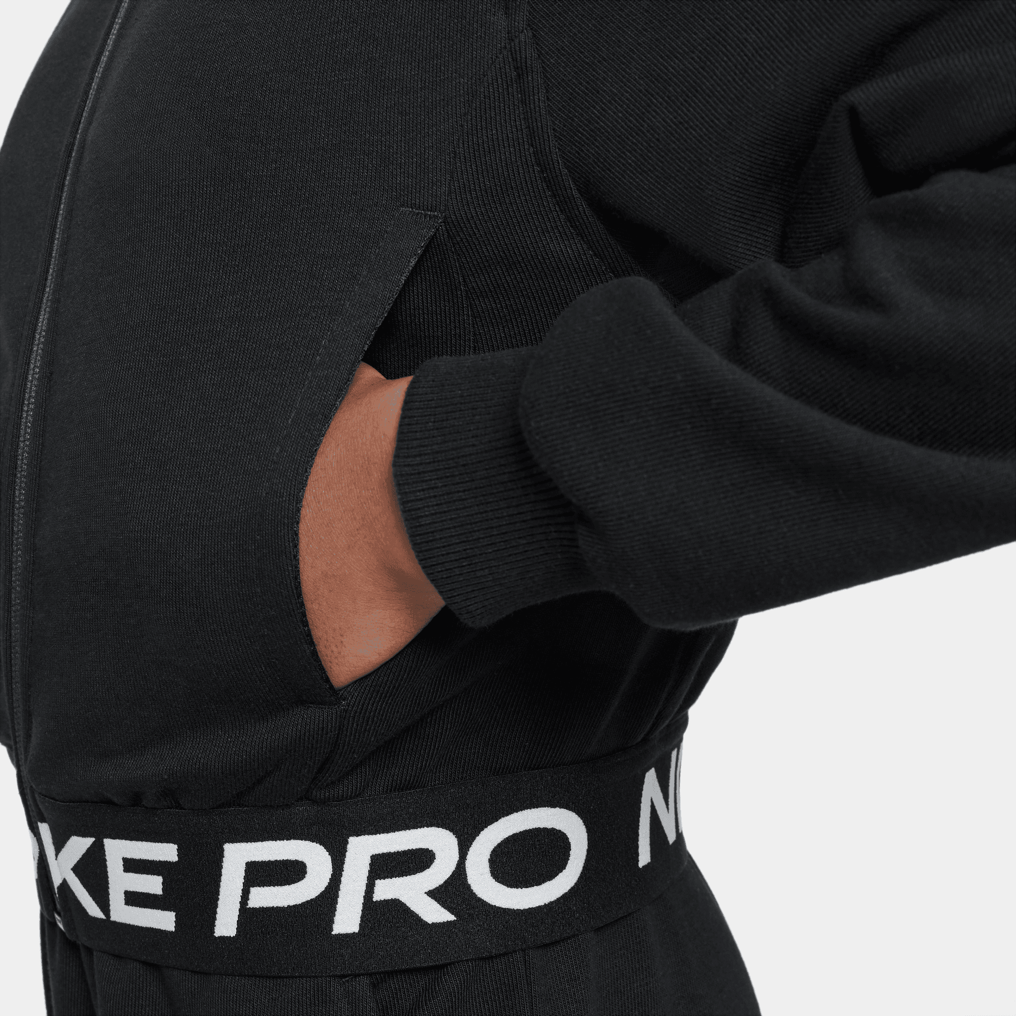NIKE PRO FLEECE BIG KIDS' (GIRLS') DRI-FIT FULL-ZIP HOODIE